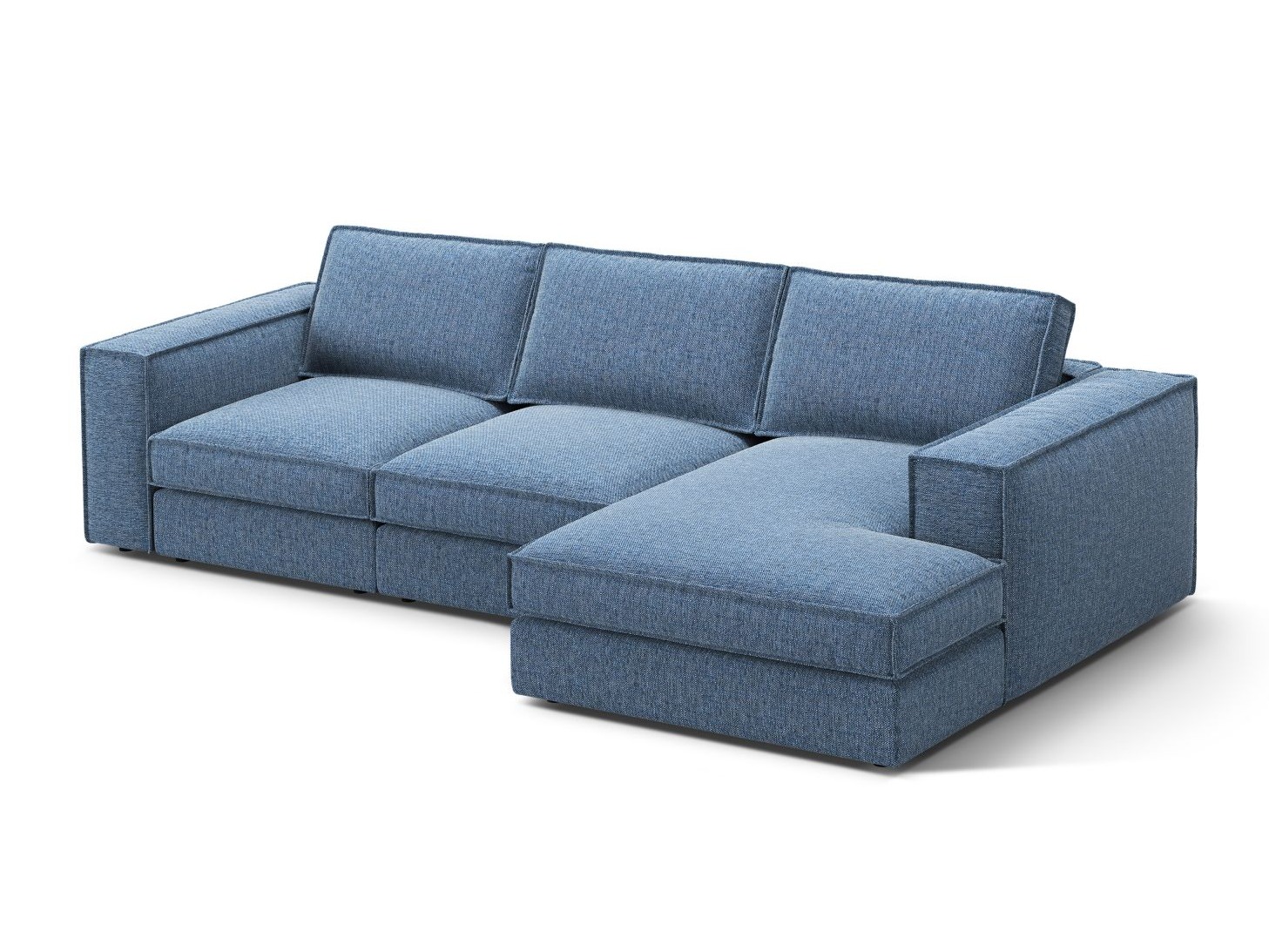 Modularna kotna sedežna garnitura Dalodei 110 (Babel Blue)