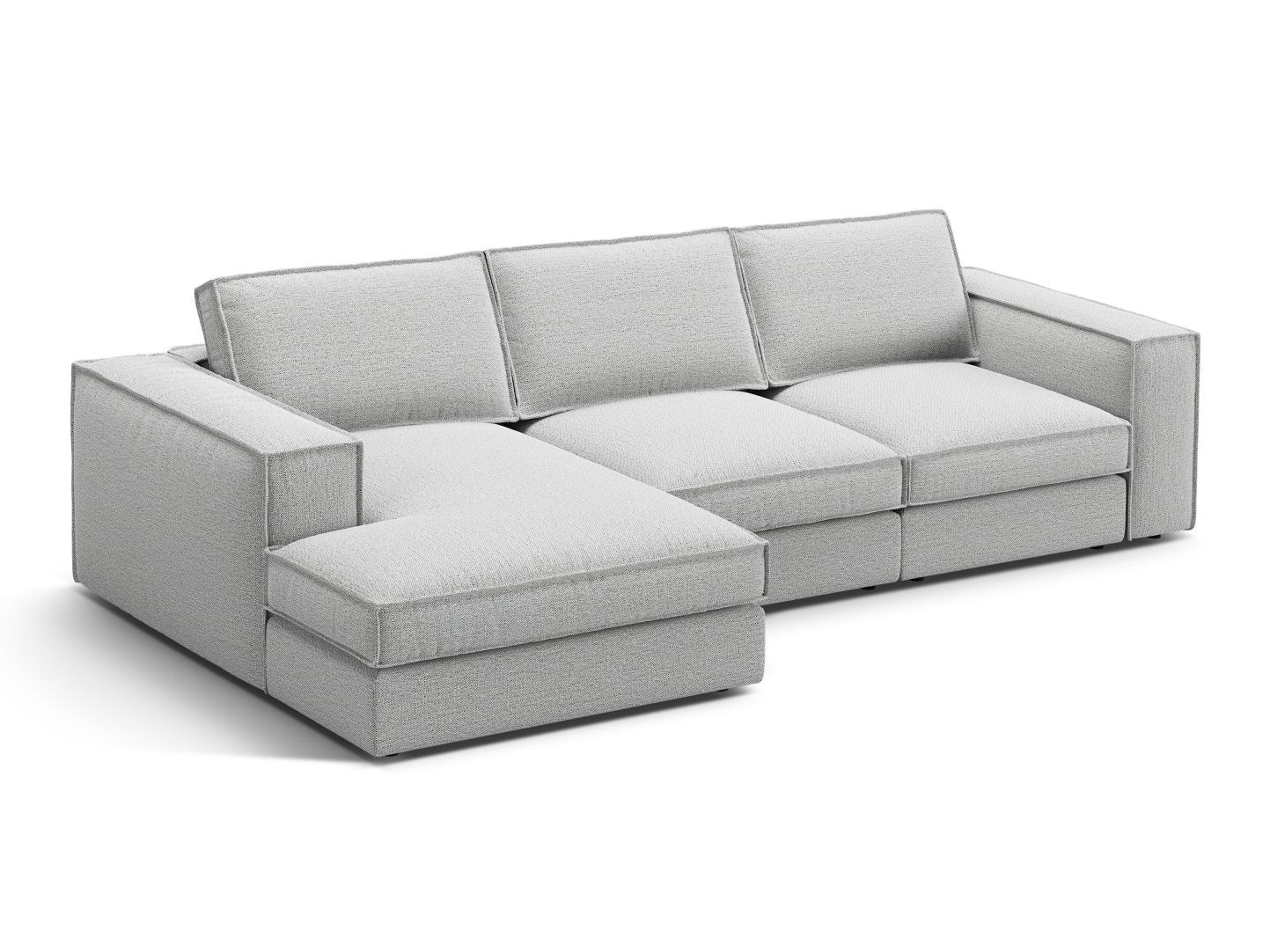 Modularna kotna sedežna garnitura Dalodei 110 (Babel Light grey)