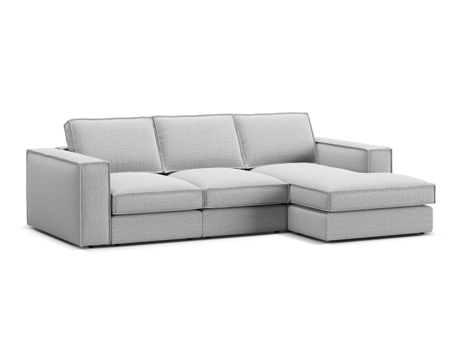 Modularna kotna sedežna garnitura Dalodei 110 (Babel Light grey)