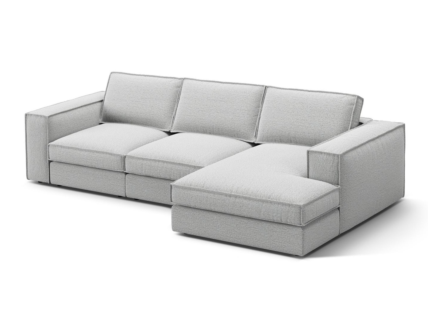 Modularna kotna sedežna garnitura Dalodei 110 (Babel Light grey)