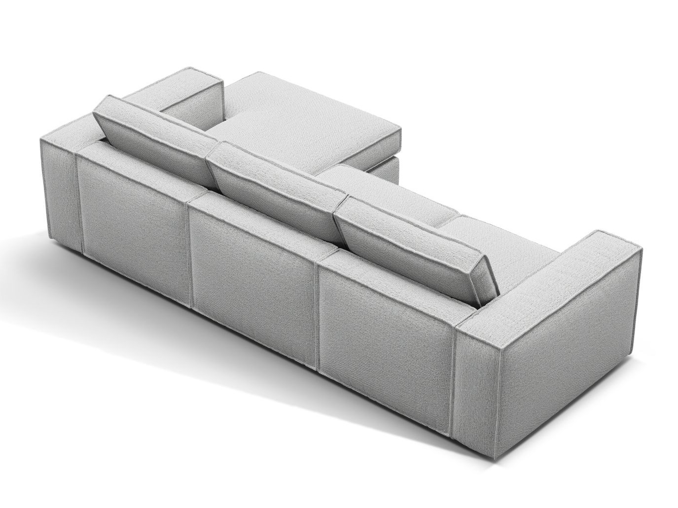 Modularna kotna sedežna garnitura Dalodei 110 (Babel Light grey)