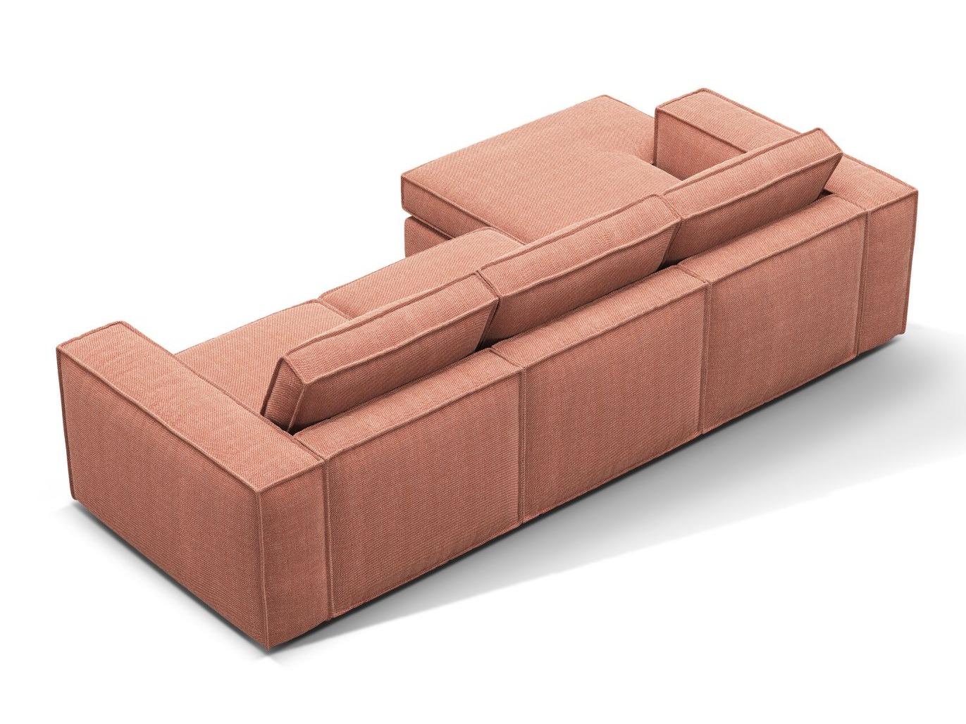 Modularna kotna sedežna garnitura Dalodei 110 (Babel Red)