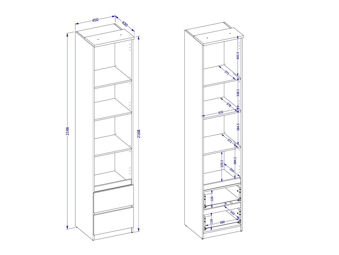 Komplet spalnic Nolcala 124 (Hrast + Bež)
