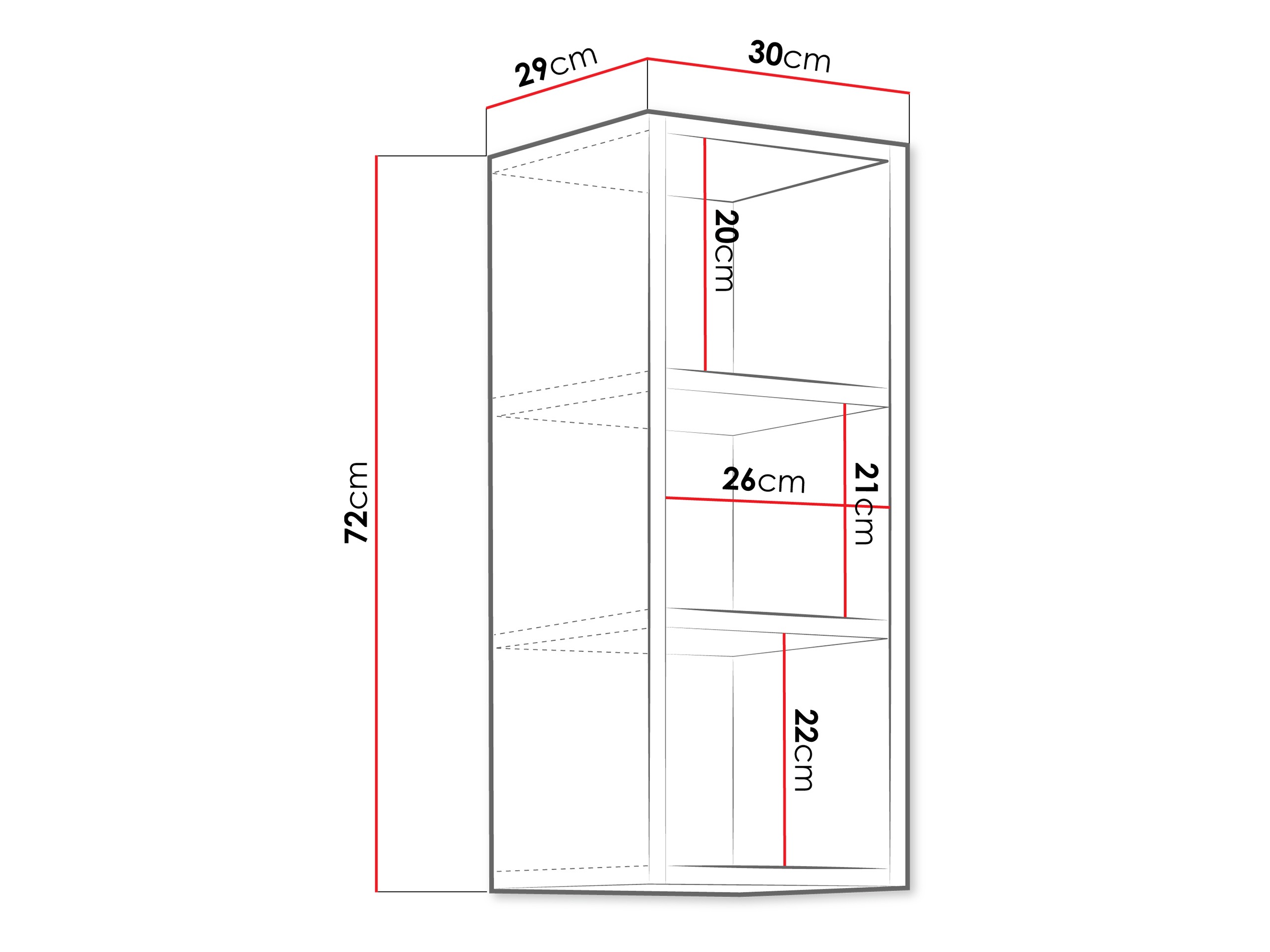 Stenska polica Sole 108