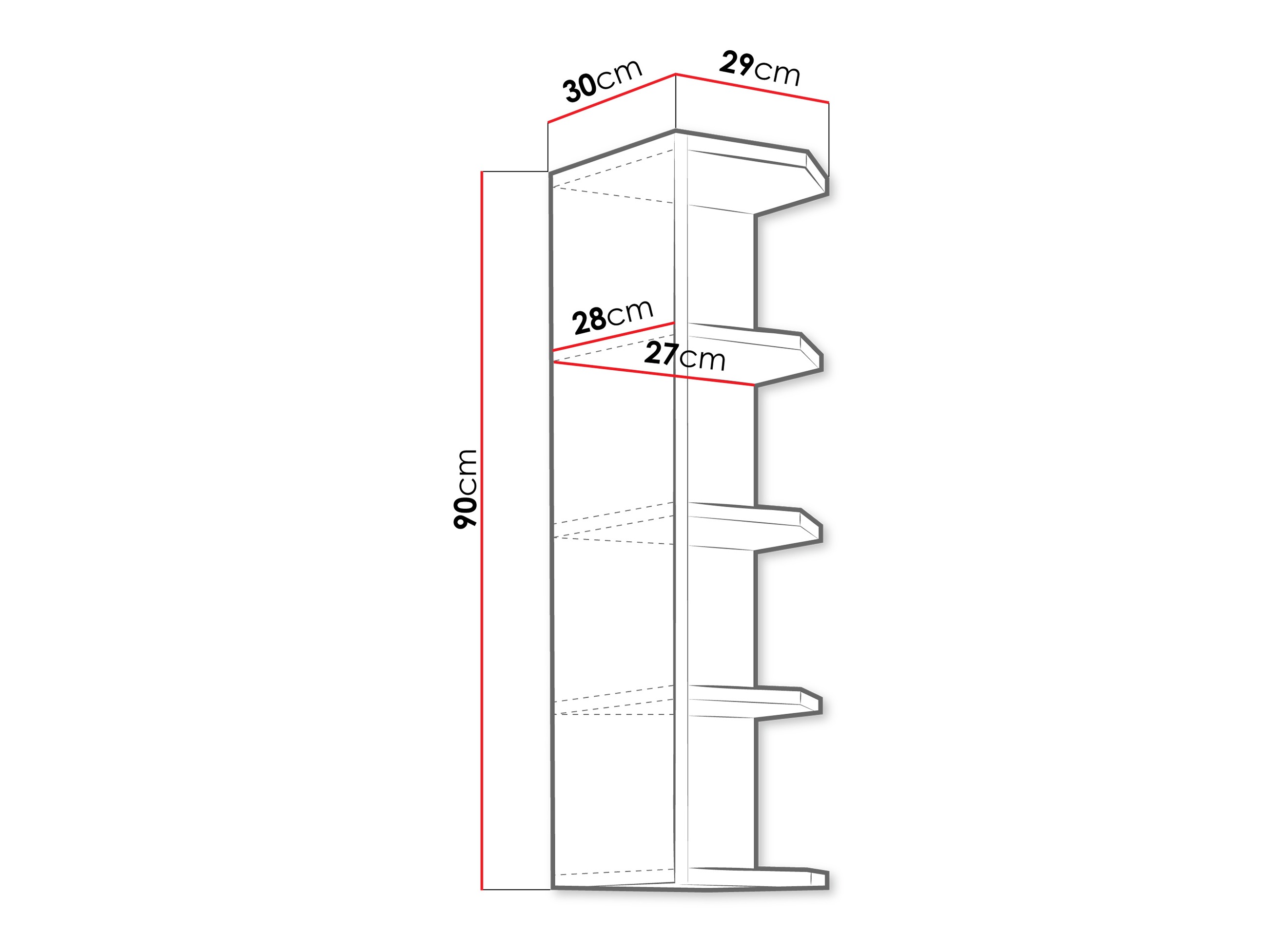 Stenska polica Sole 111