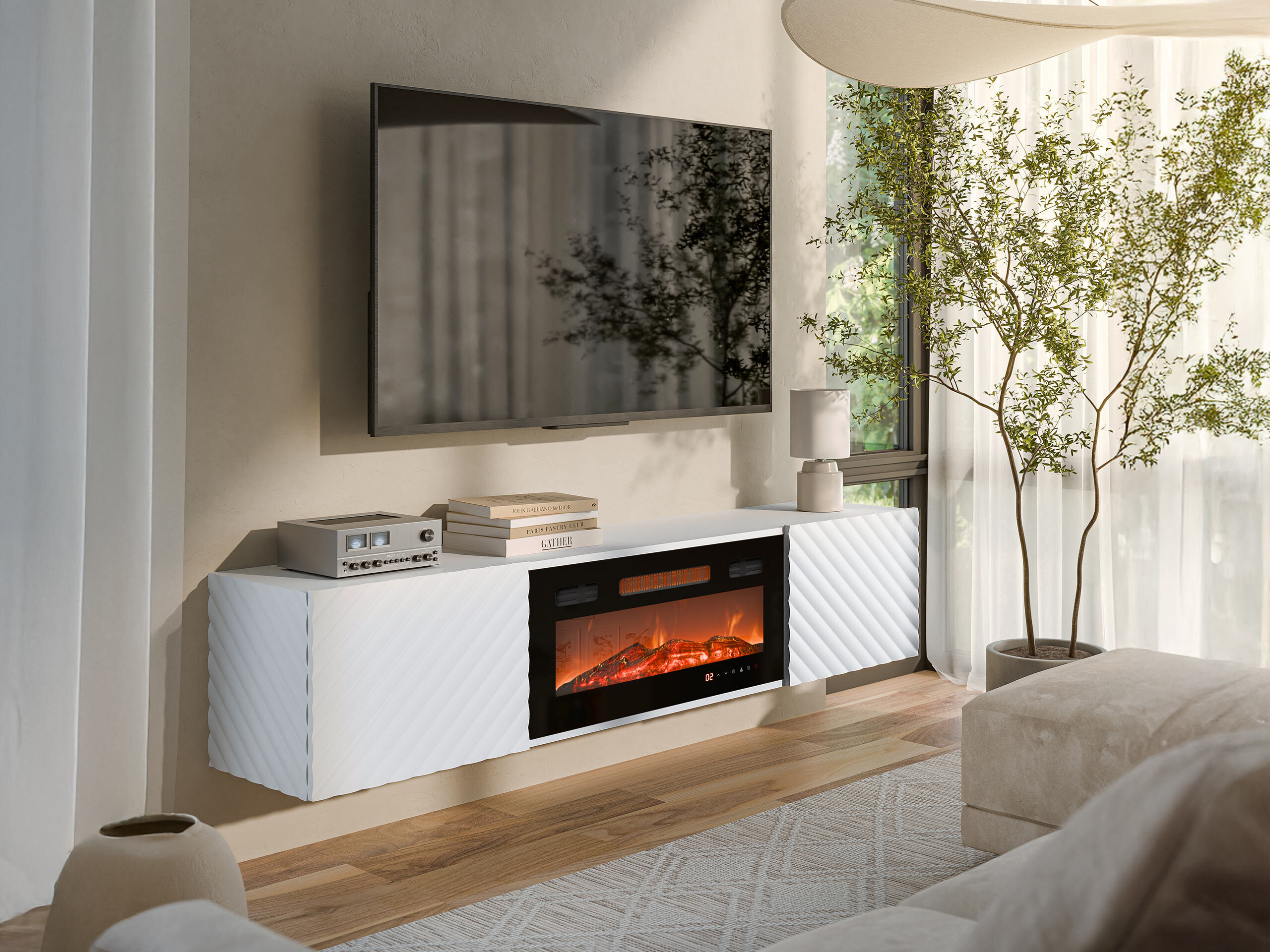 TV-omarica Charlotte 207 (Bela)