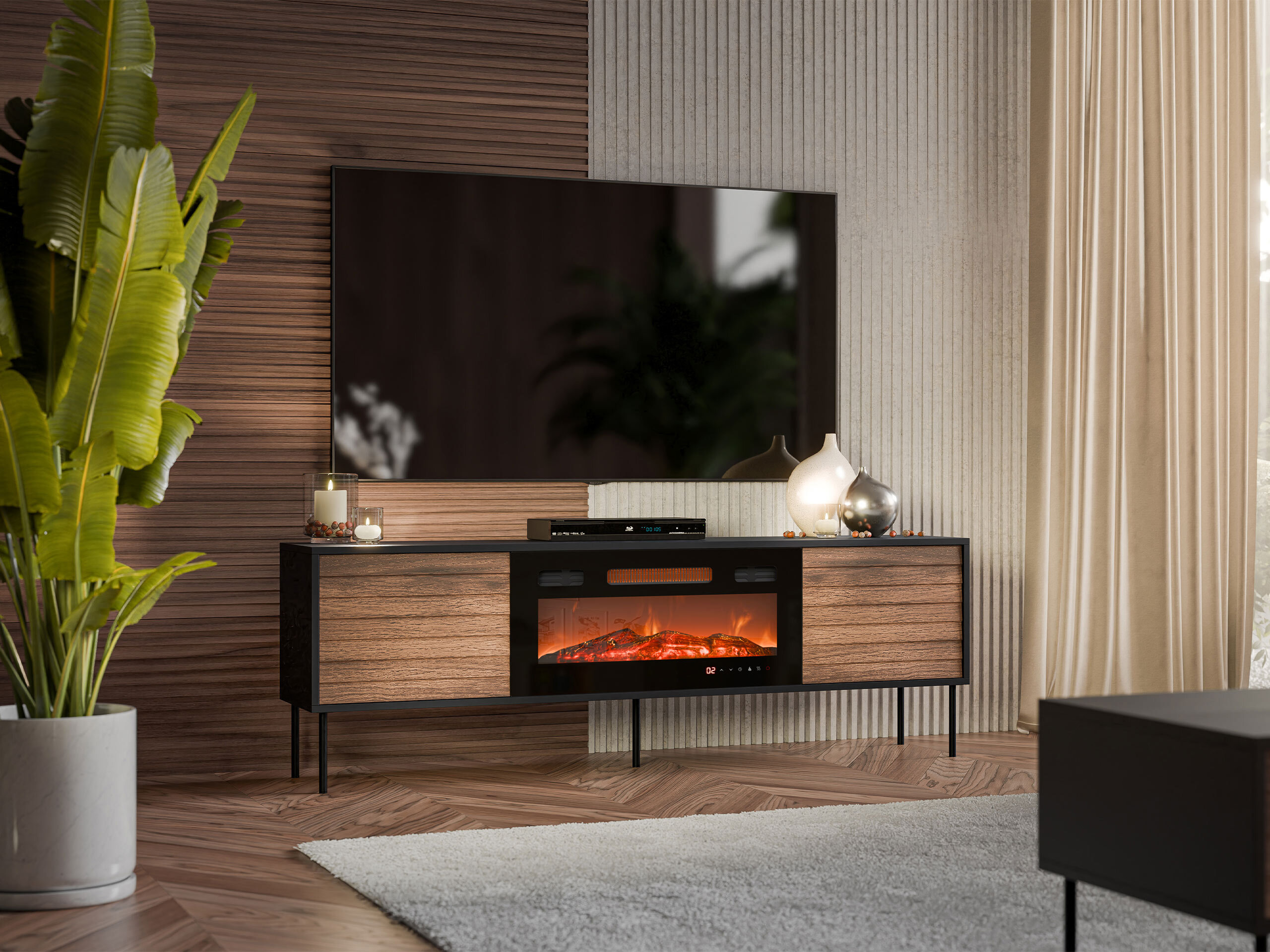 TV-omarica Flosoru 108 (Oreh + Črna)