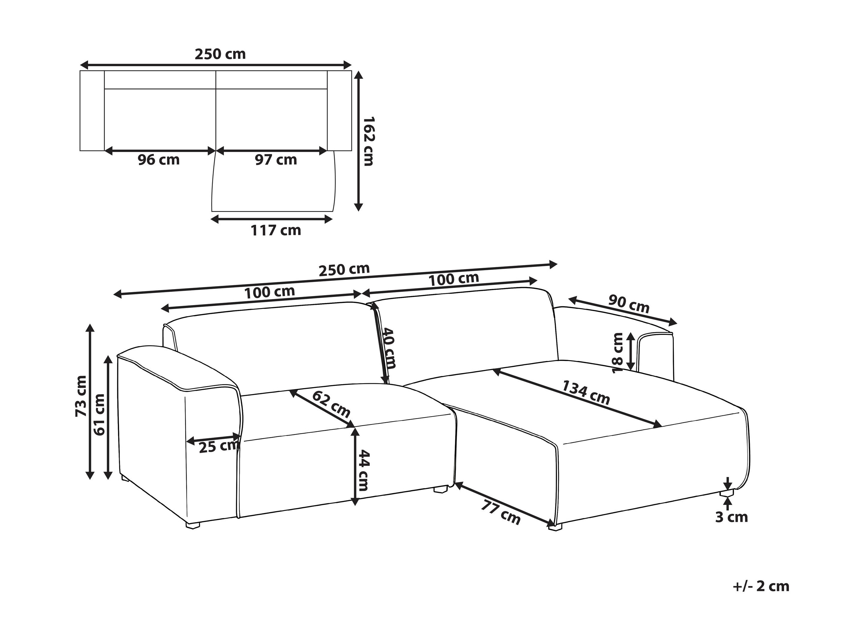 Kotna garnitura Berwyn 3290 (Taupe)