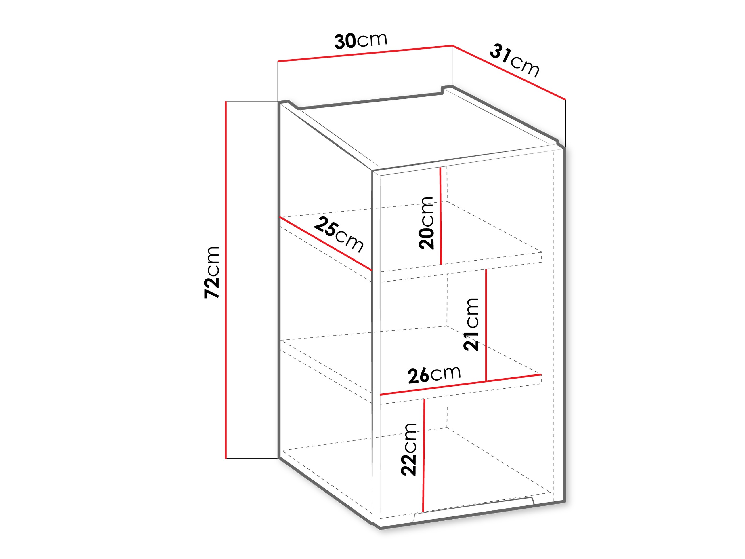 Modularna stenska omarica Sole 112
