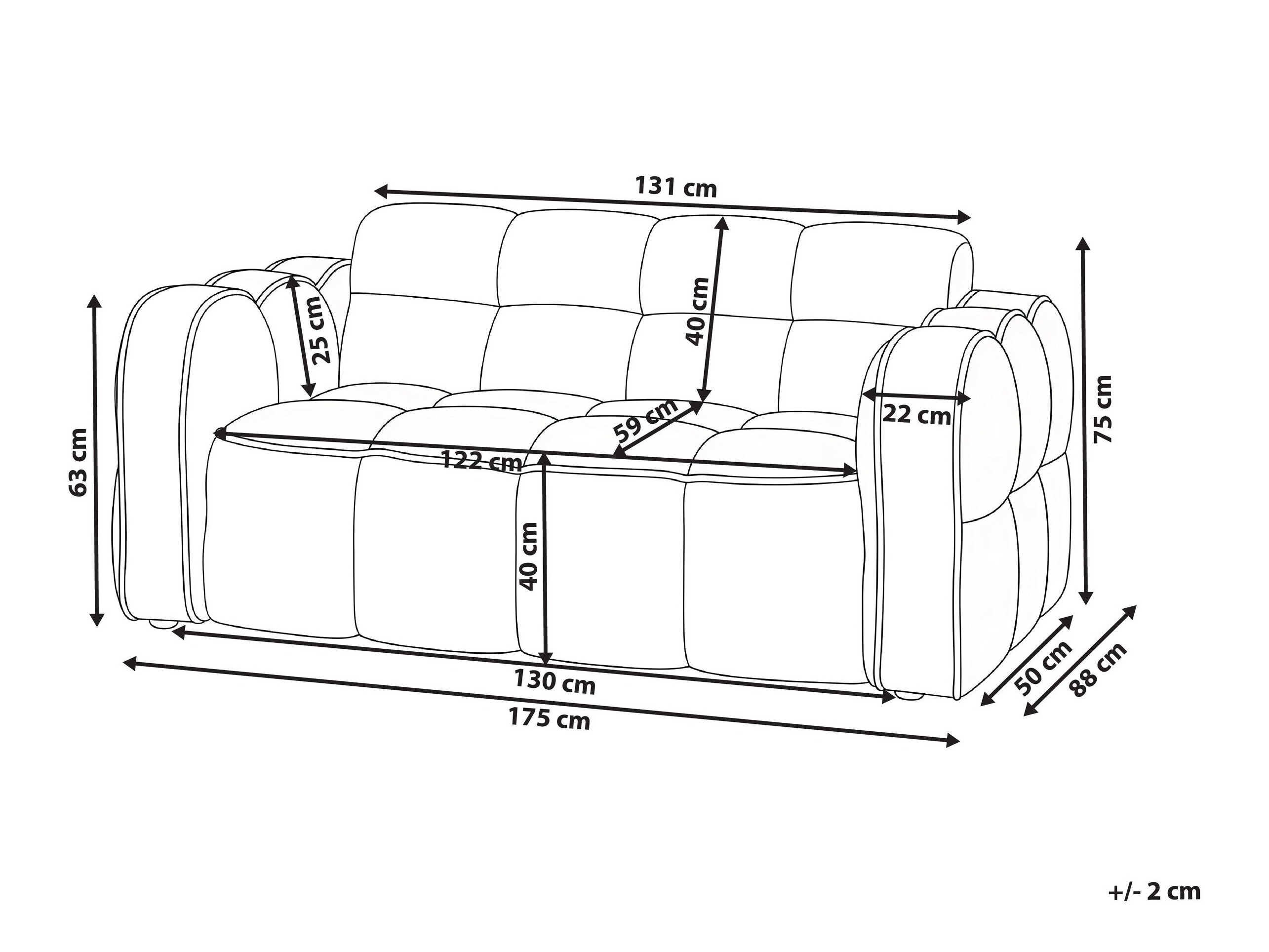 Kavč Berwyn 3294 (Bež)