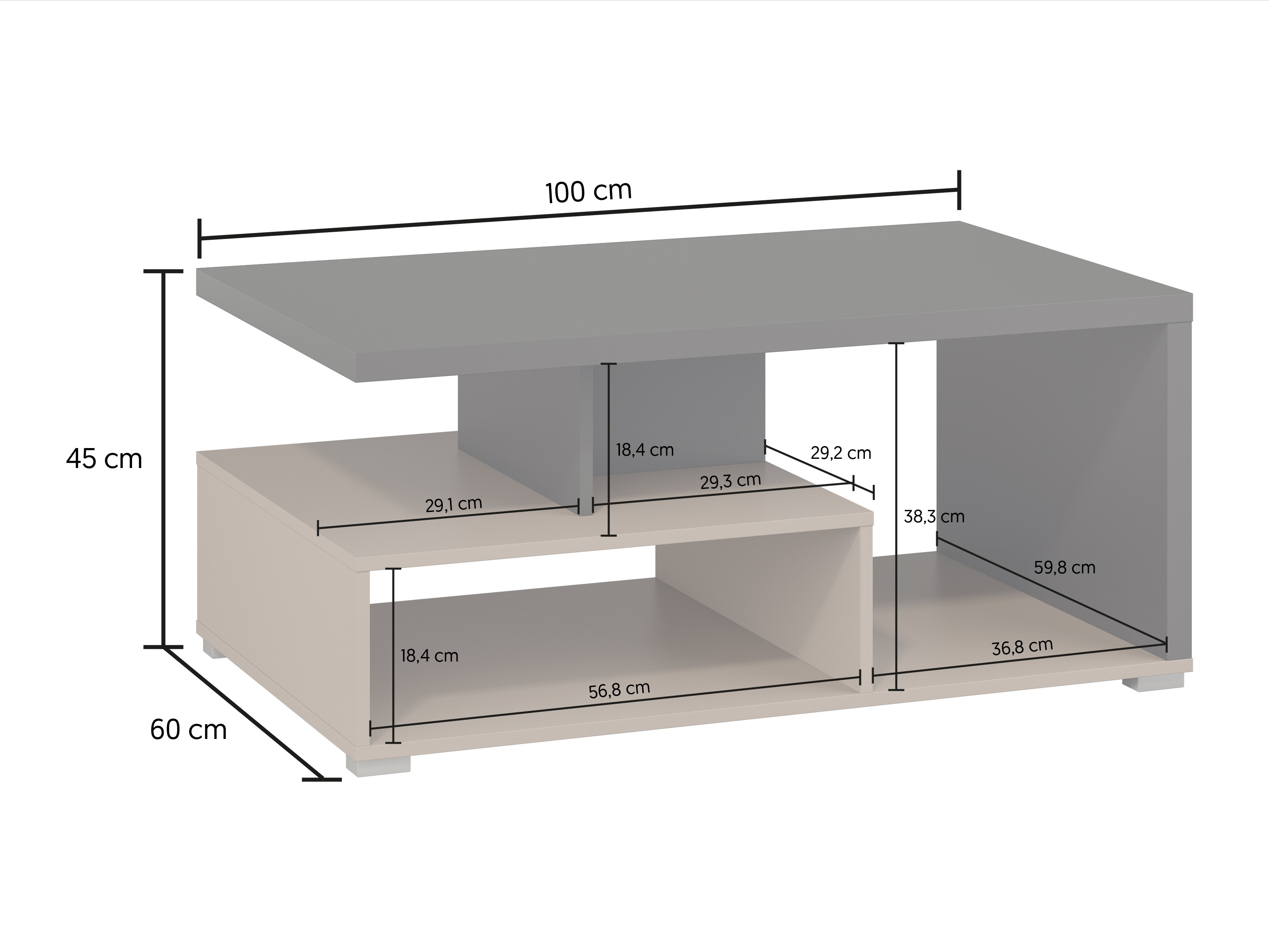 Klubska mizica Virvele 100