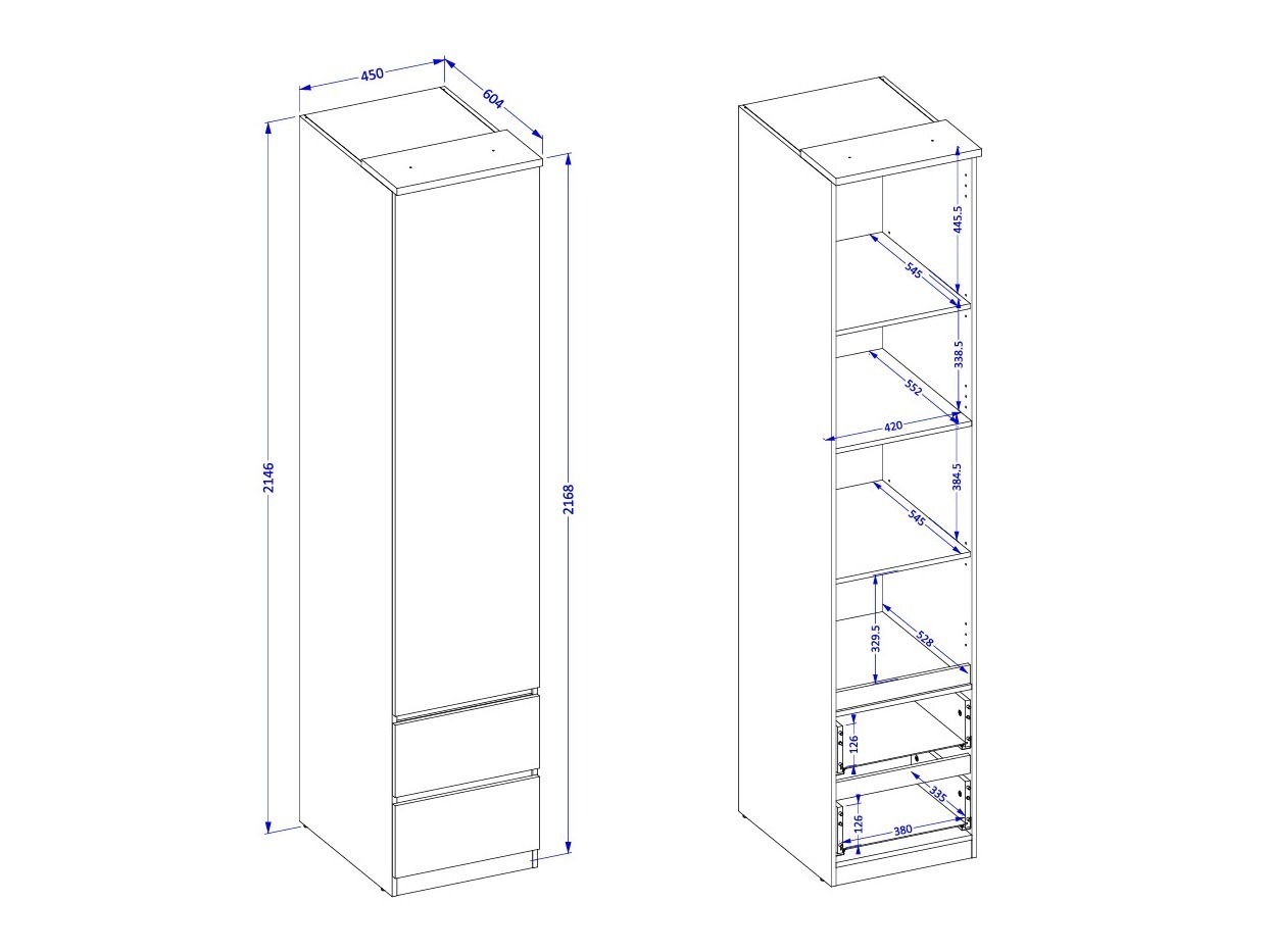 Komplet spalnic Nolcala 125 (Hrast + Bež)
