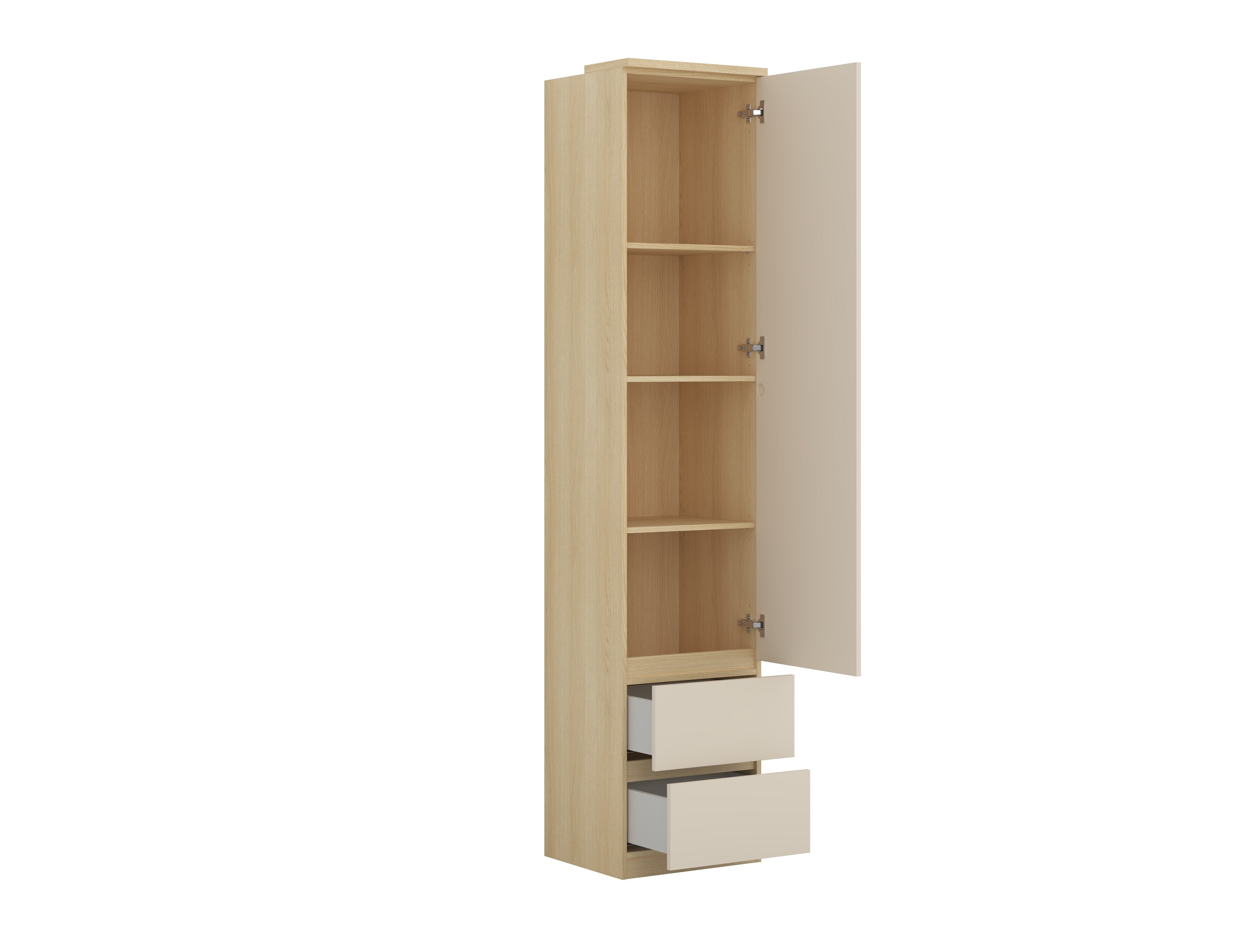Komplet spalnic Nolcala 125 (Hrast + Bež)
