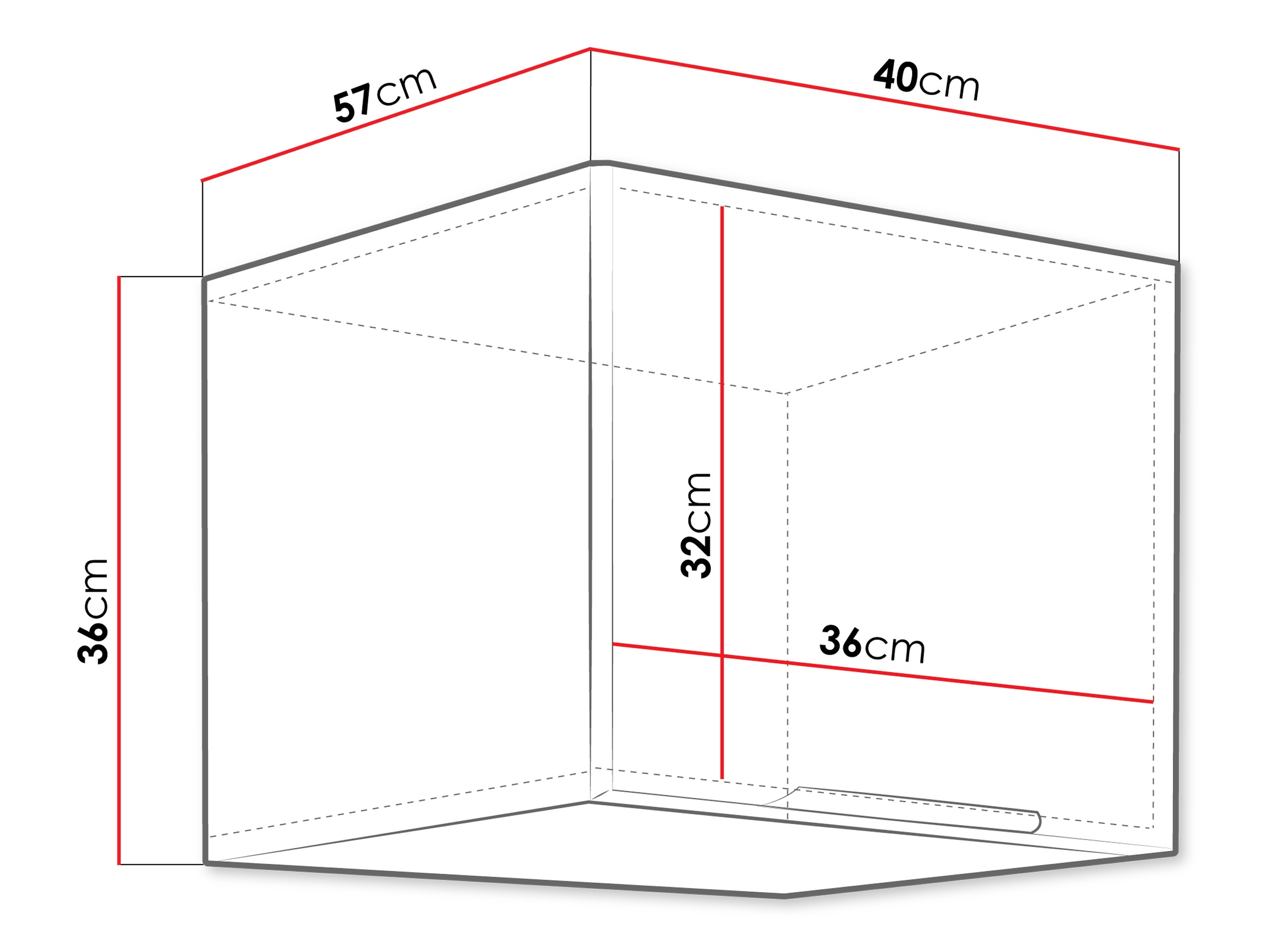Modularna stenska omarica Sole 127