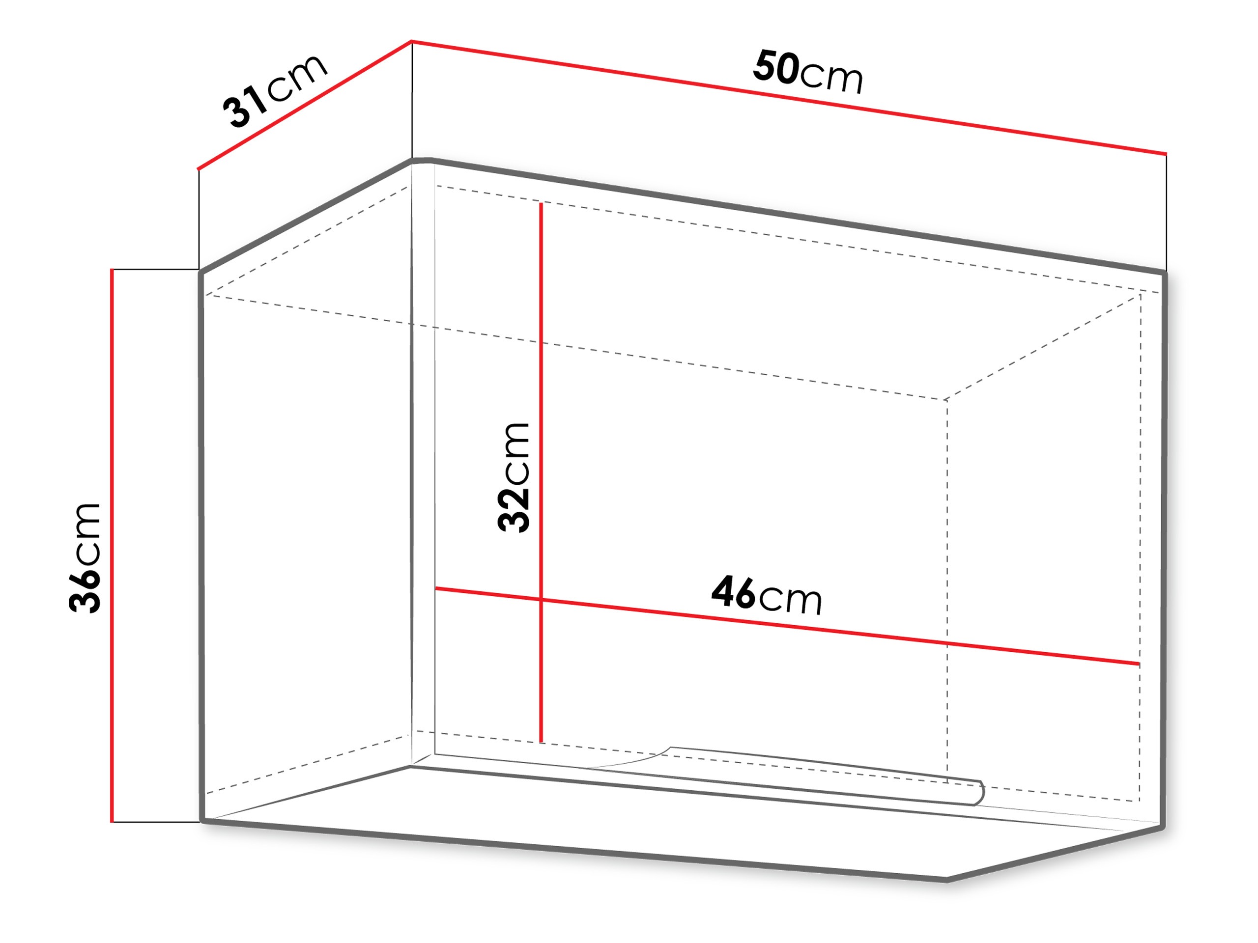 Modularna stenska omarica Sole 128