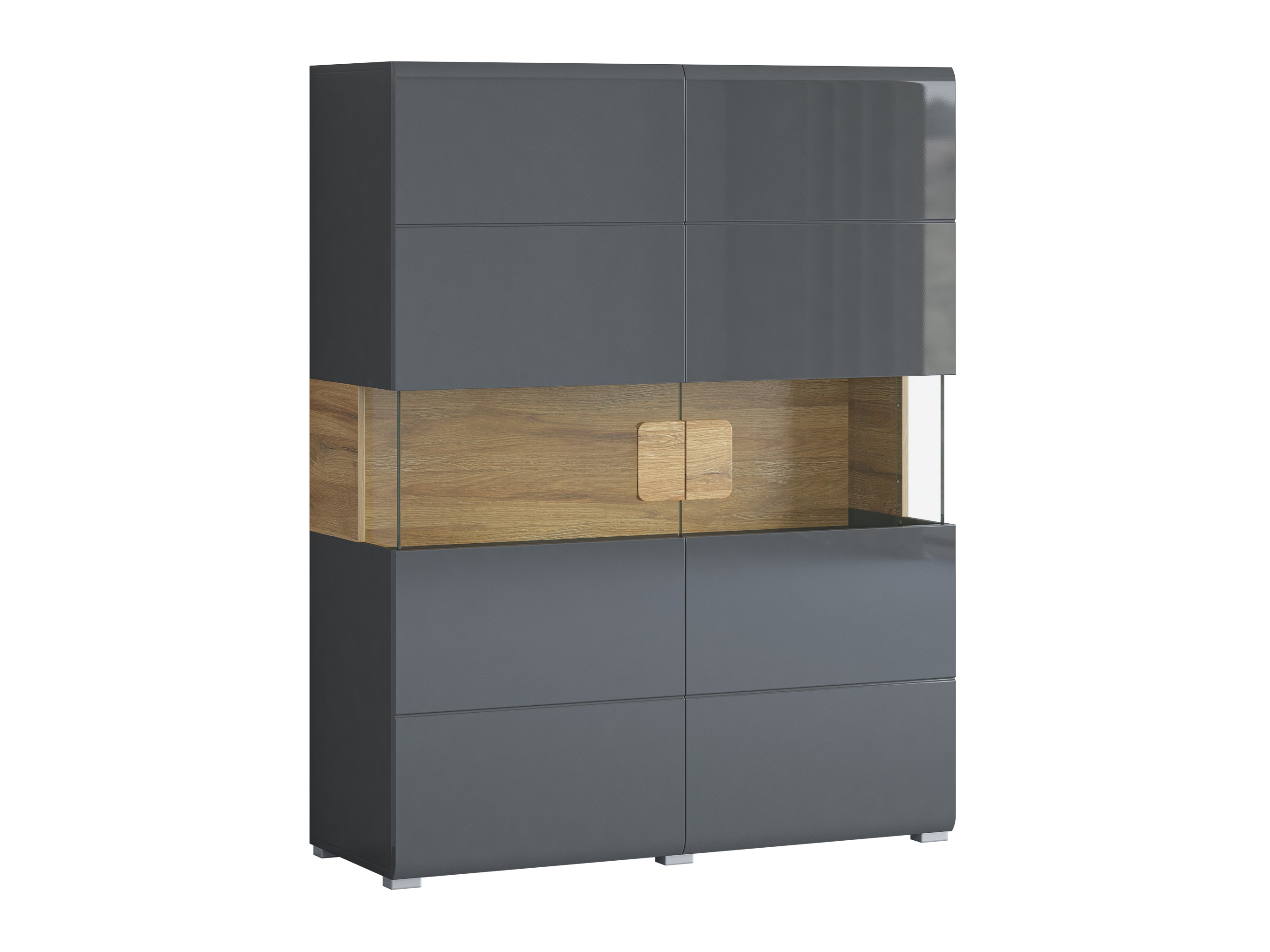 Regal Torsone 107 (Antracit + Gloss antracit + Hrast Grandson)