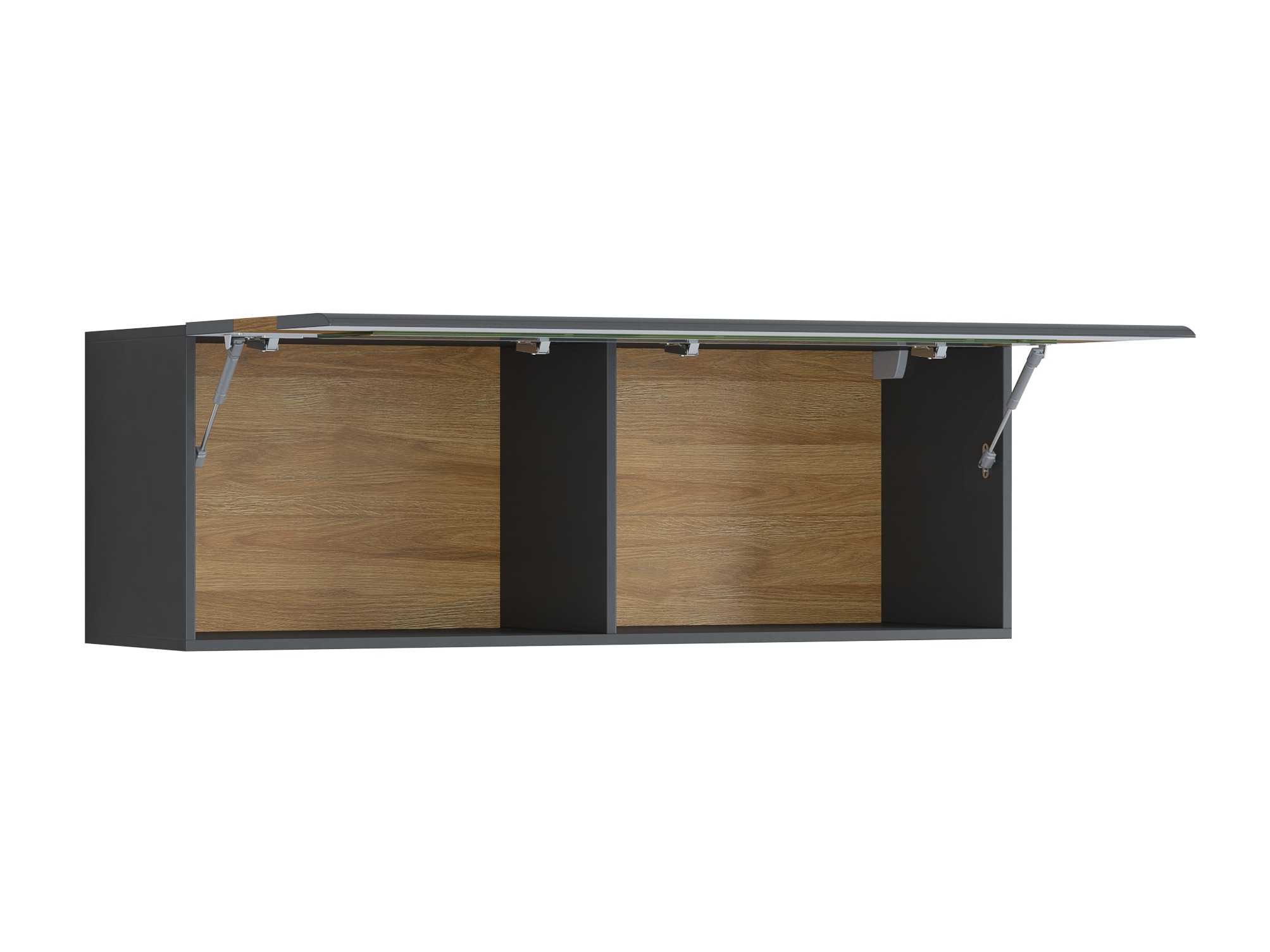 Stenska omarica Torsone 116 (Antracit + Gloss antracit + Hrast Grandson)