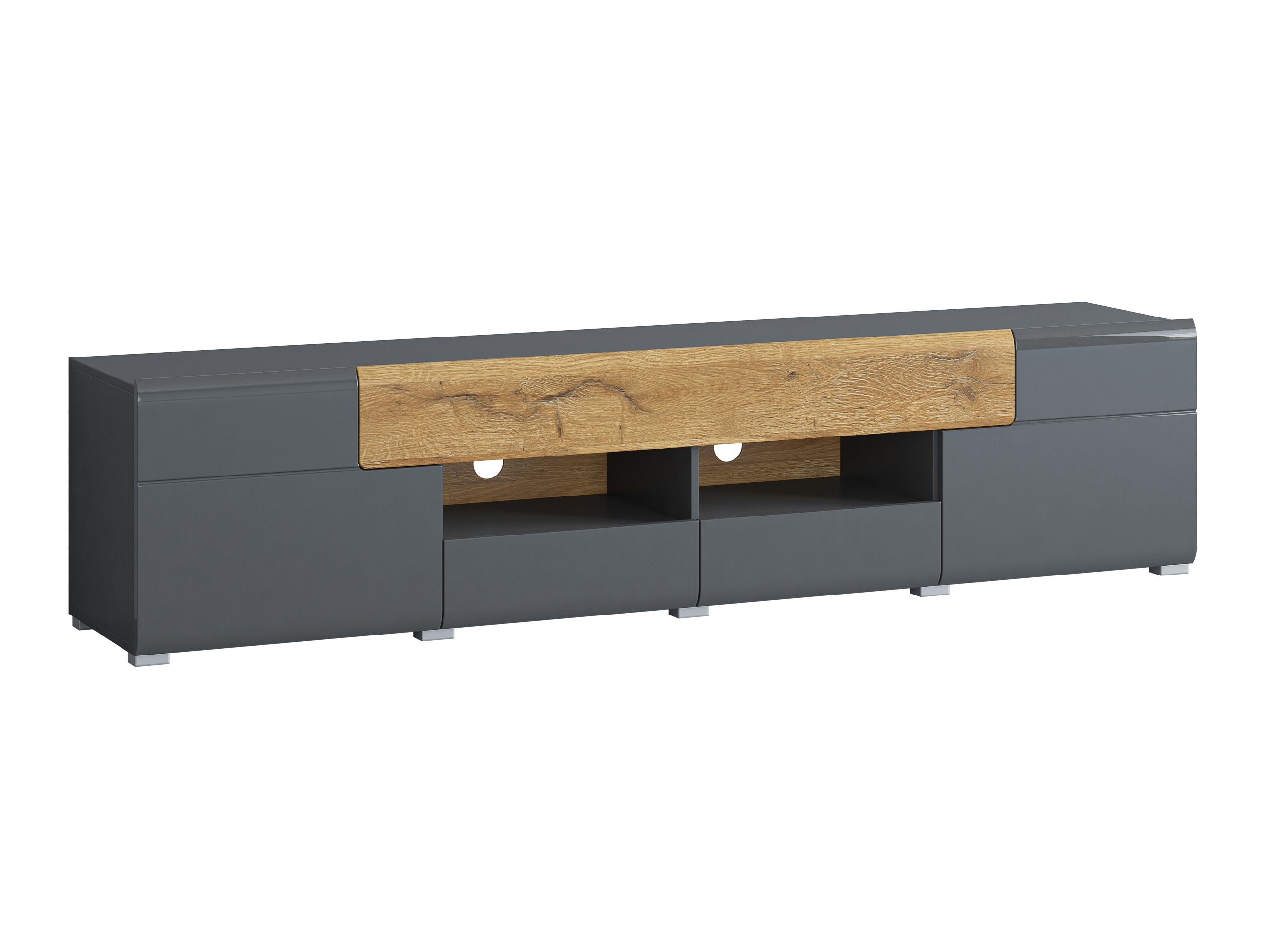 TV-omarica Torsone 113 (Antracit + Gloss antracit + Hrast Grandson)