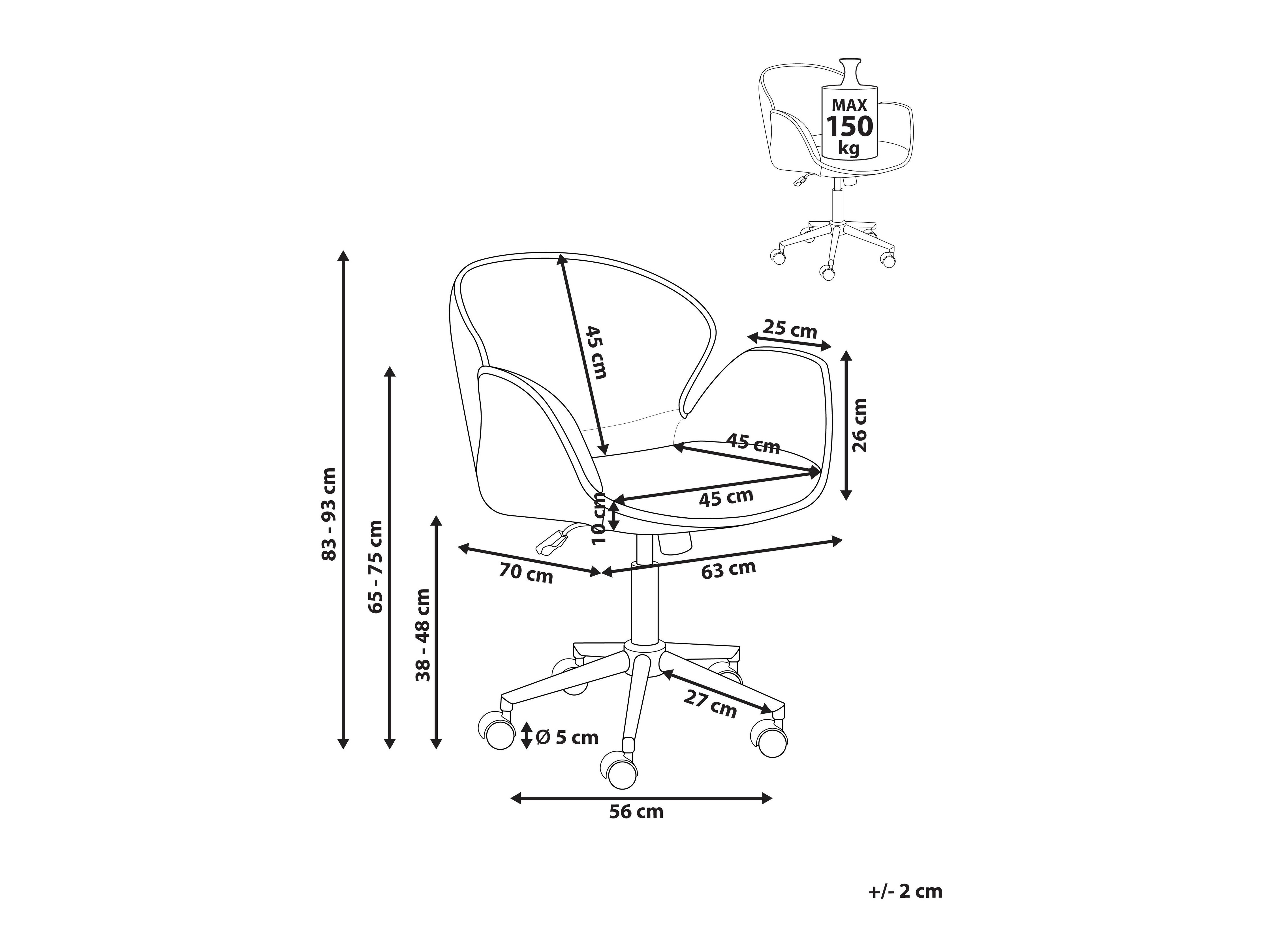 Pisarniški stol Berwyn 3300 (Siva)