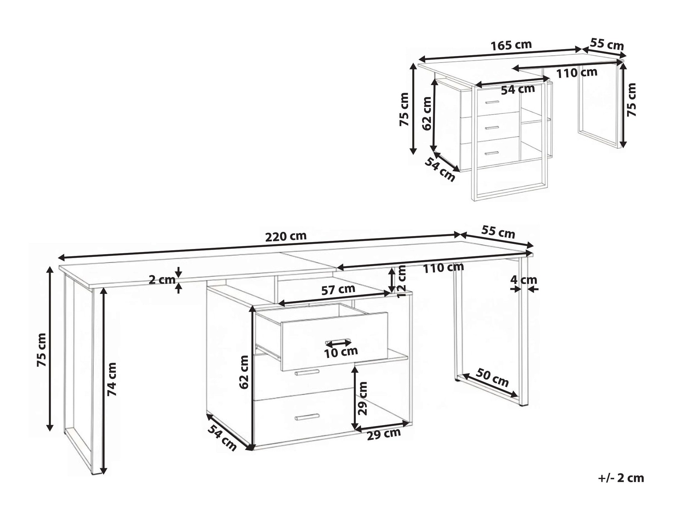 Pisalna miza Berwyn 3301