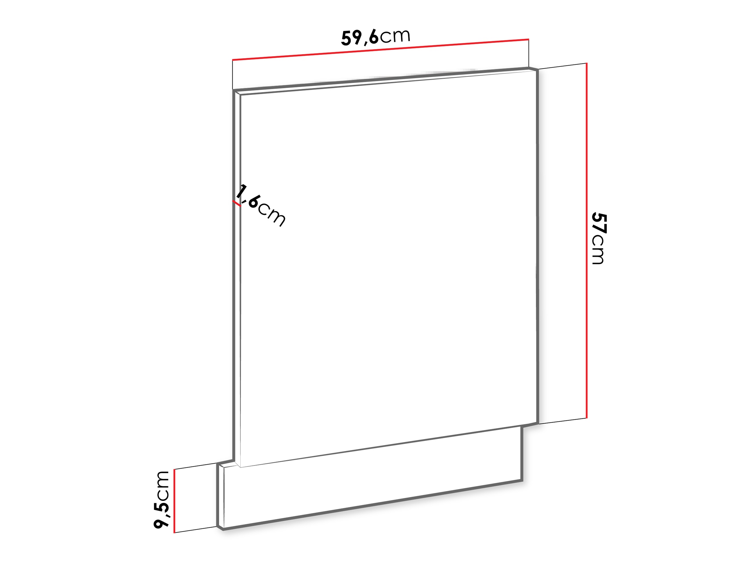 Vrata pomivalnega stroja Sole 155