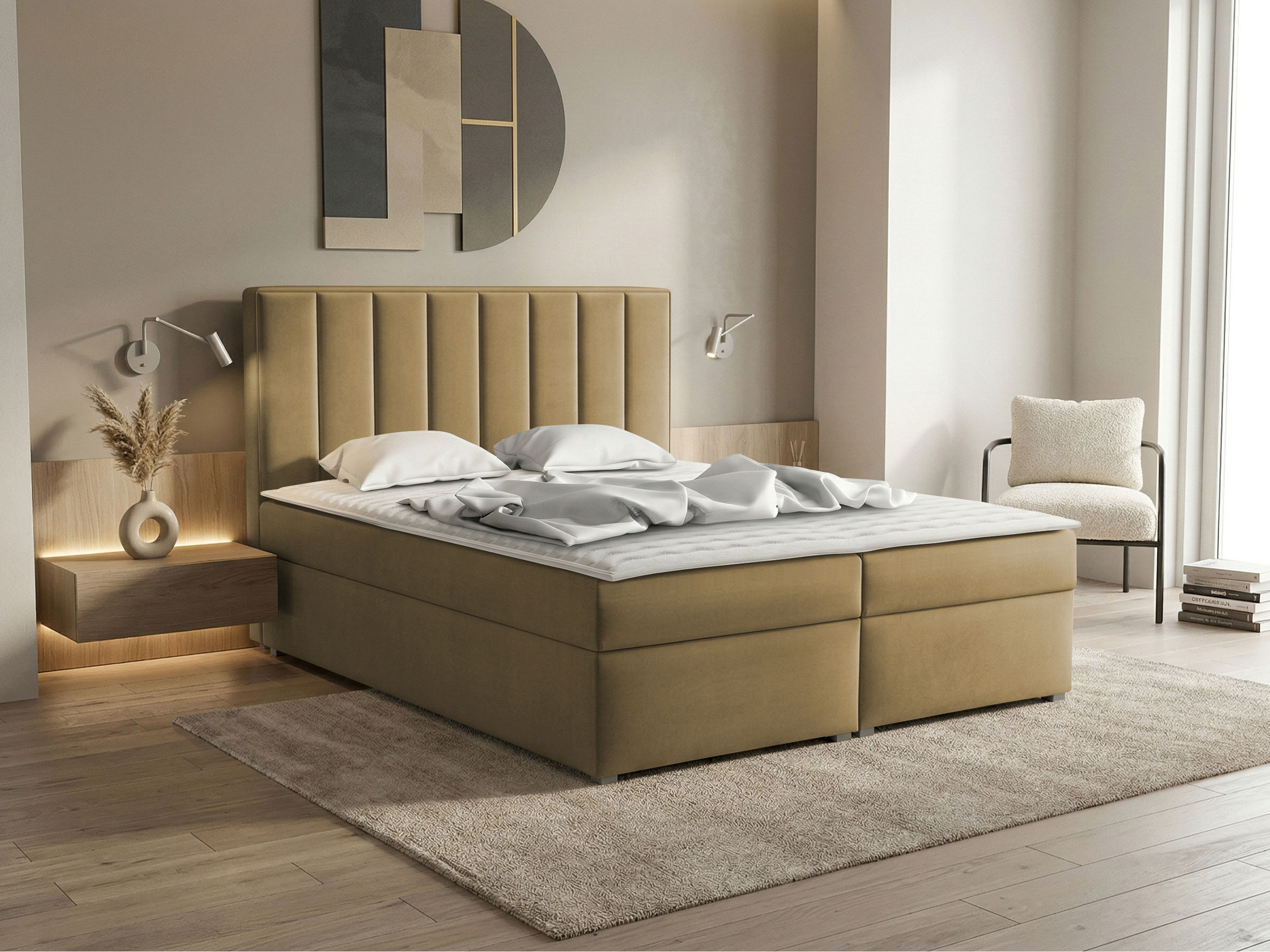 Boxspring postelja Pomona 116 (Magic žamet 2206)