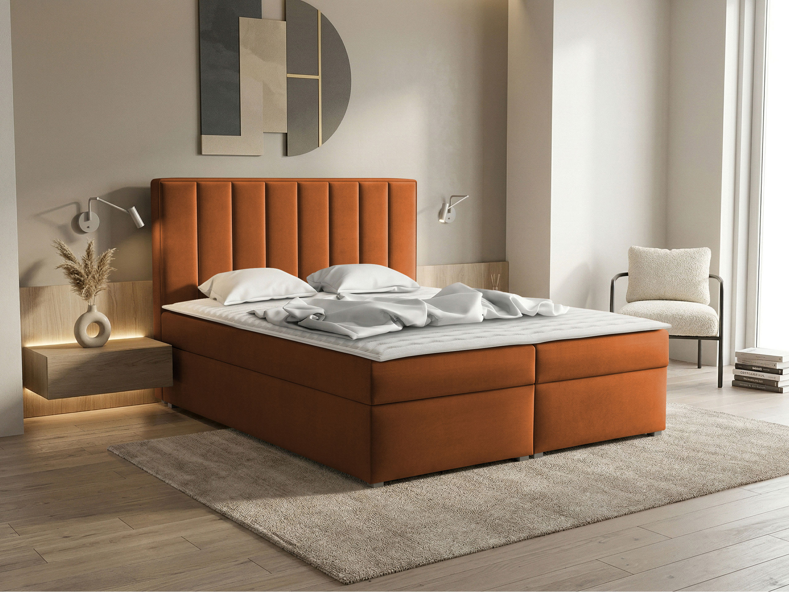 Boxspring postelja Pomona 116 (Magic žamet 2213)