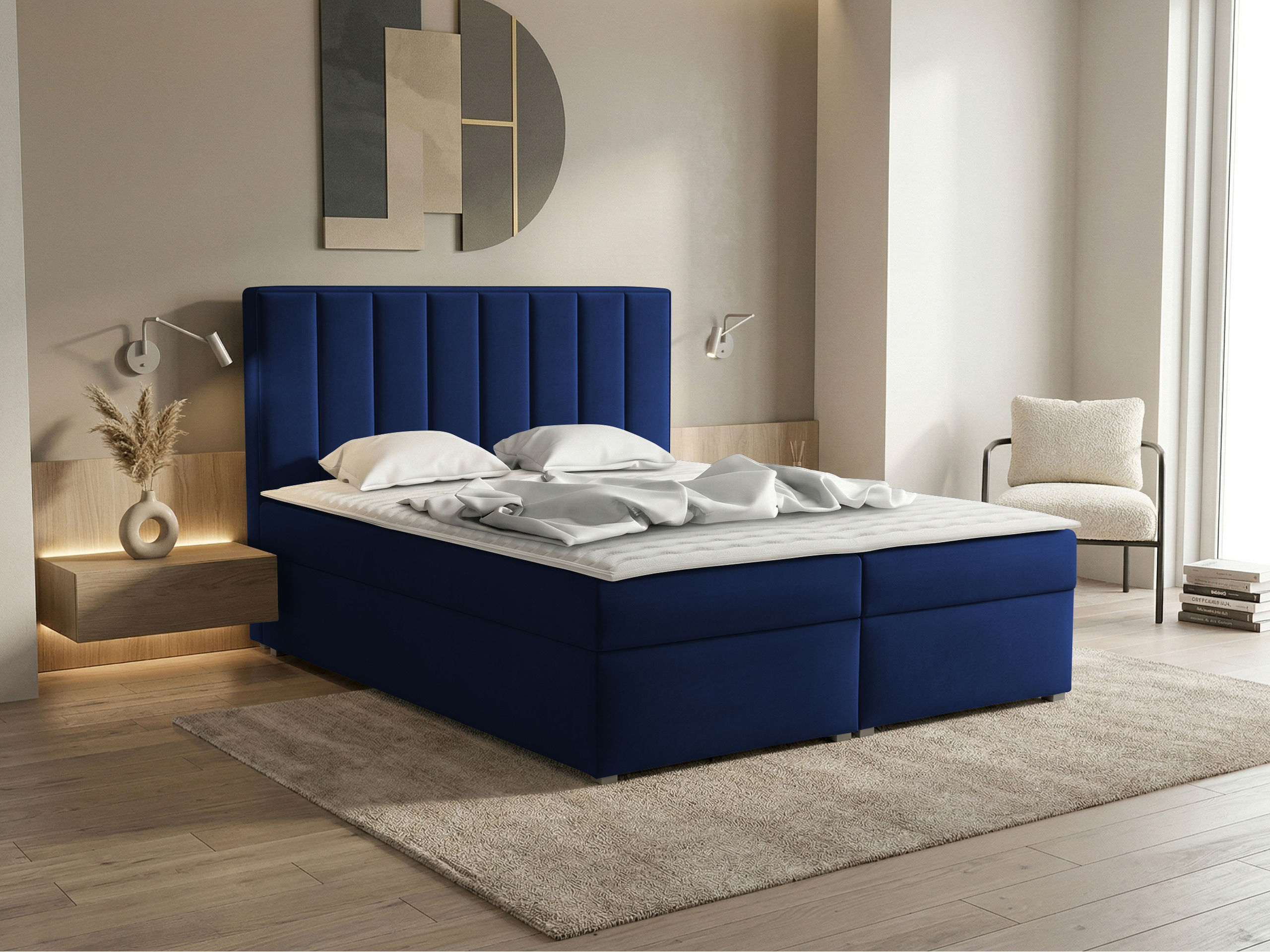 Boxspring postelja Pomona 116 (Magic žamet 2216)