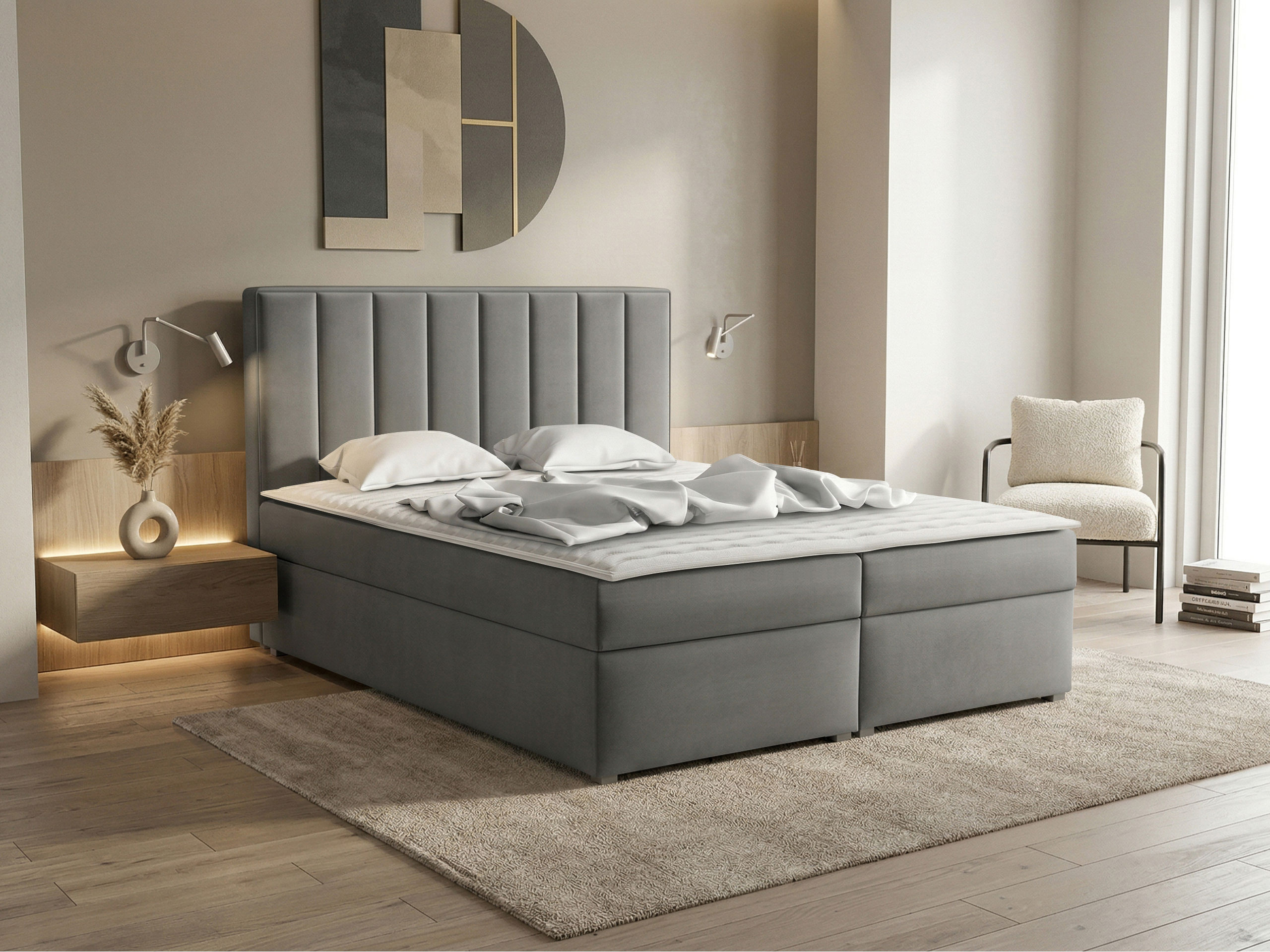 Boxspring postelja Pomona 116 (Magic žamet 2217)