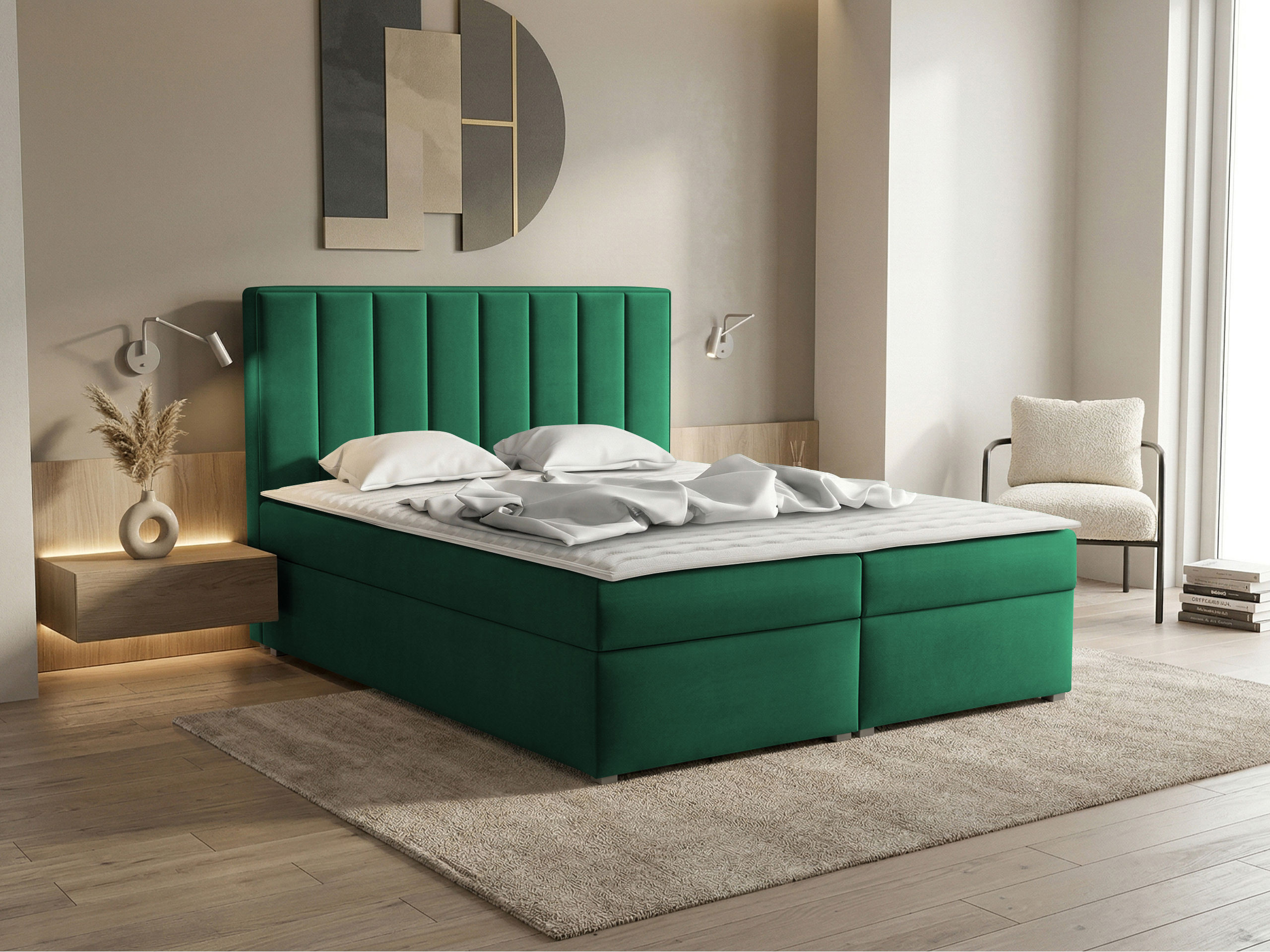 Boxspring postelja Pomona 116 (Magic žamet 2225)