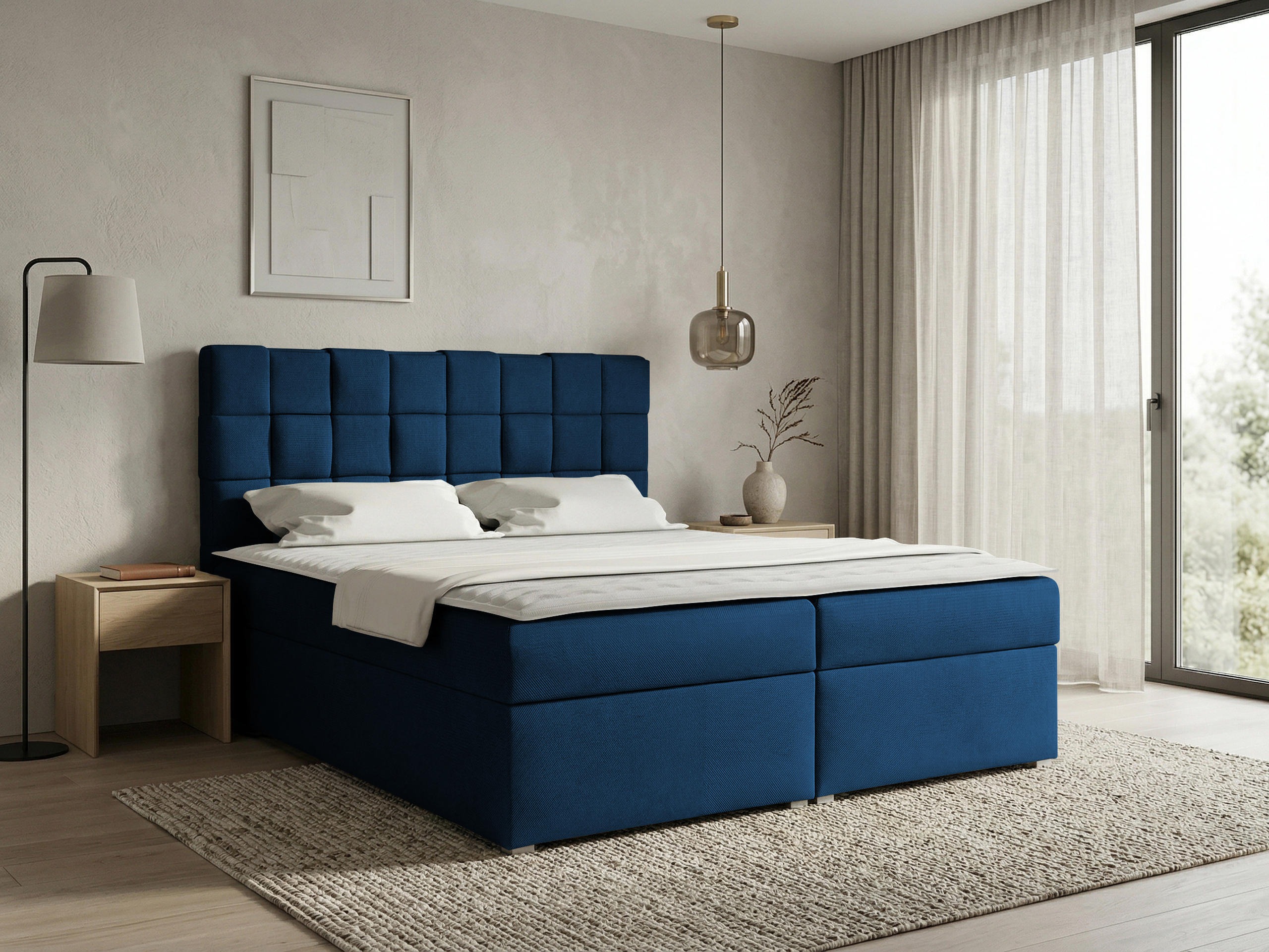 Boxspring postelja Pomona 117 (Kronos 09)