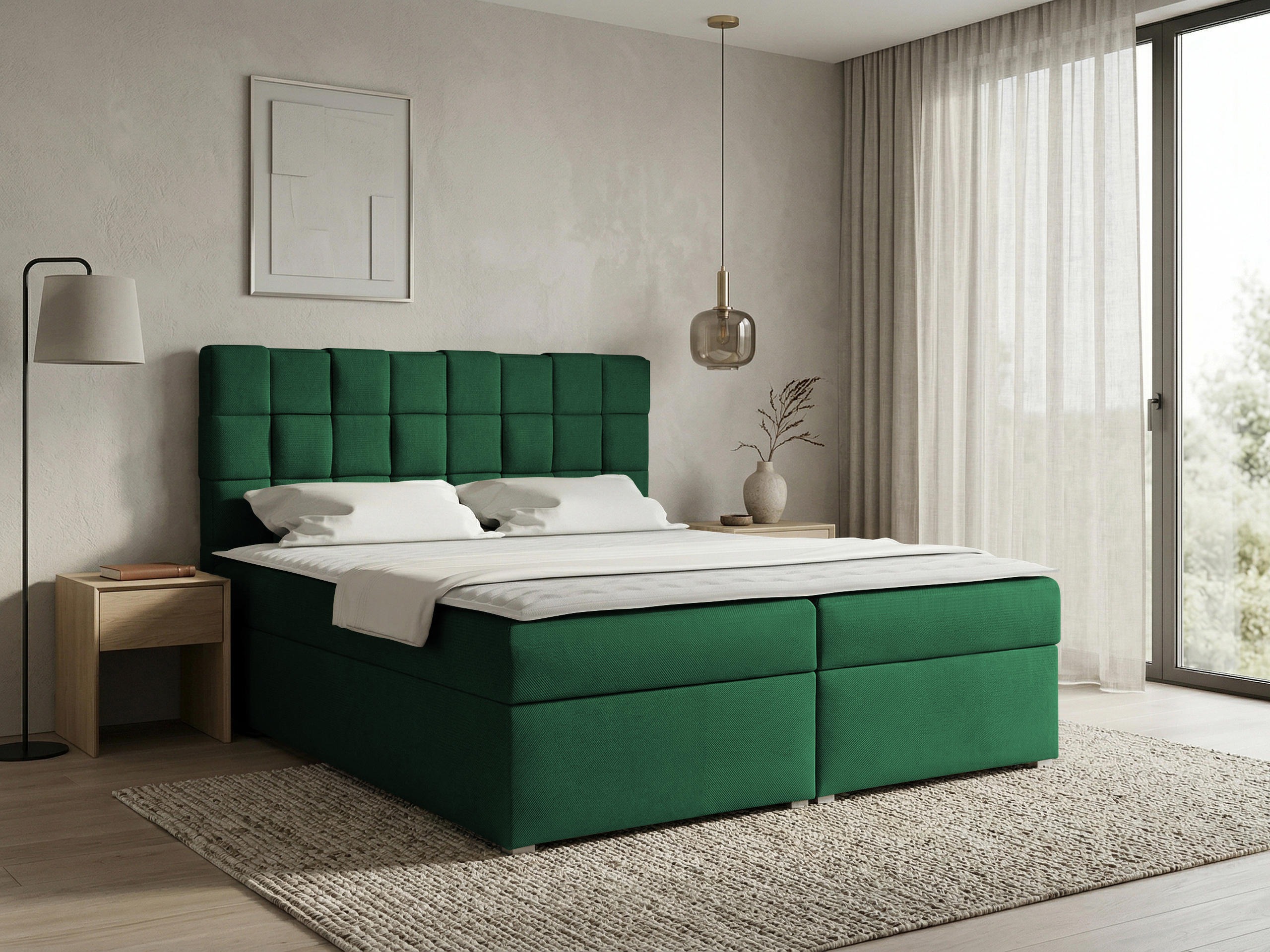 Boxspring postelja Pomona 117 (Kronos 19)