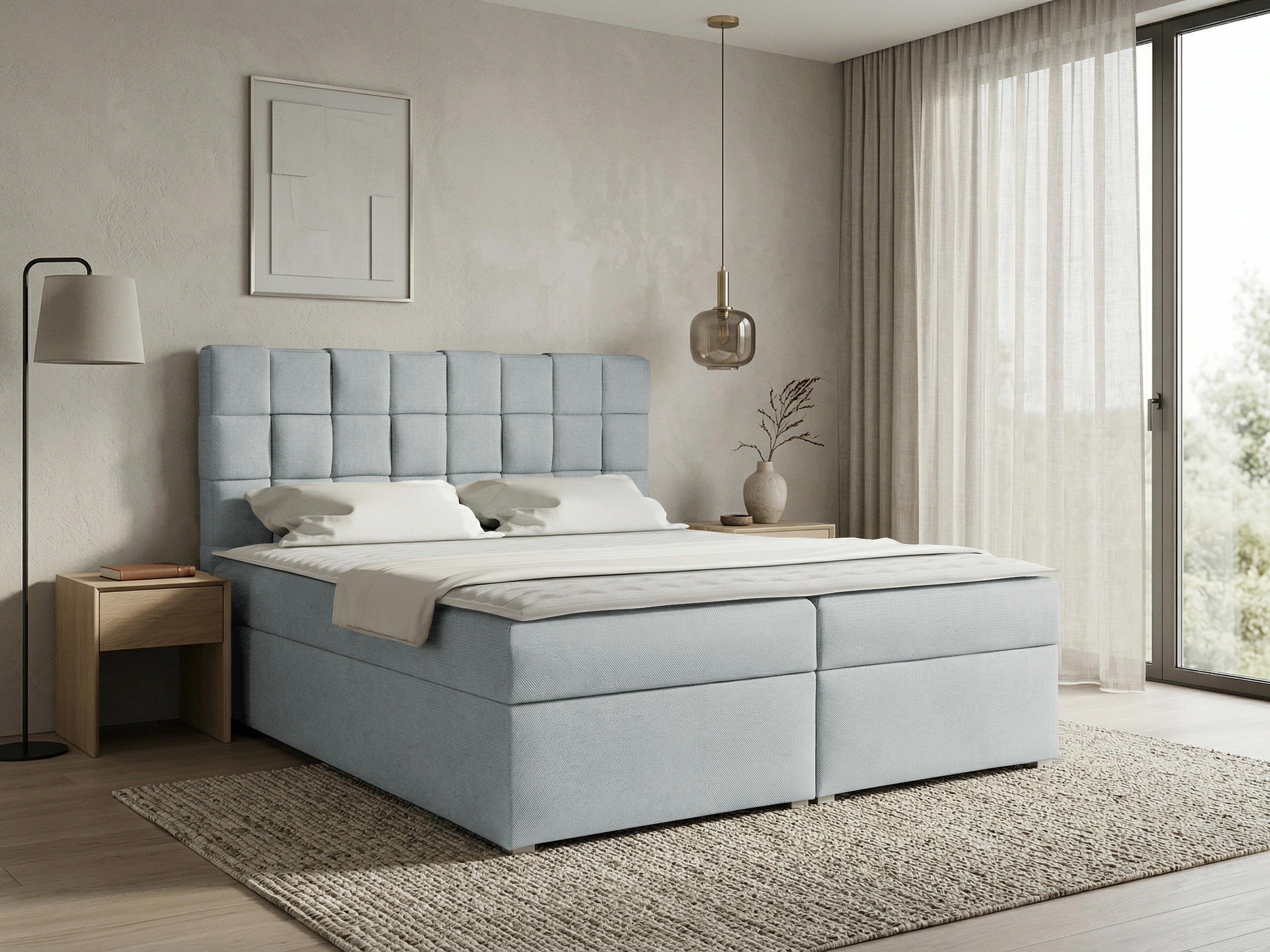 Boxspring postelja Pomona 117 (Paros 05)