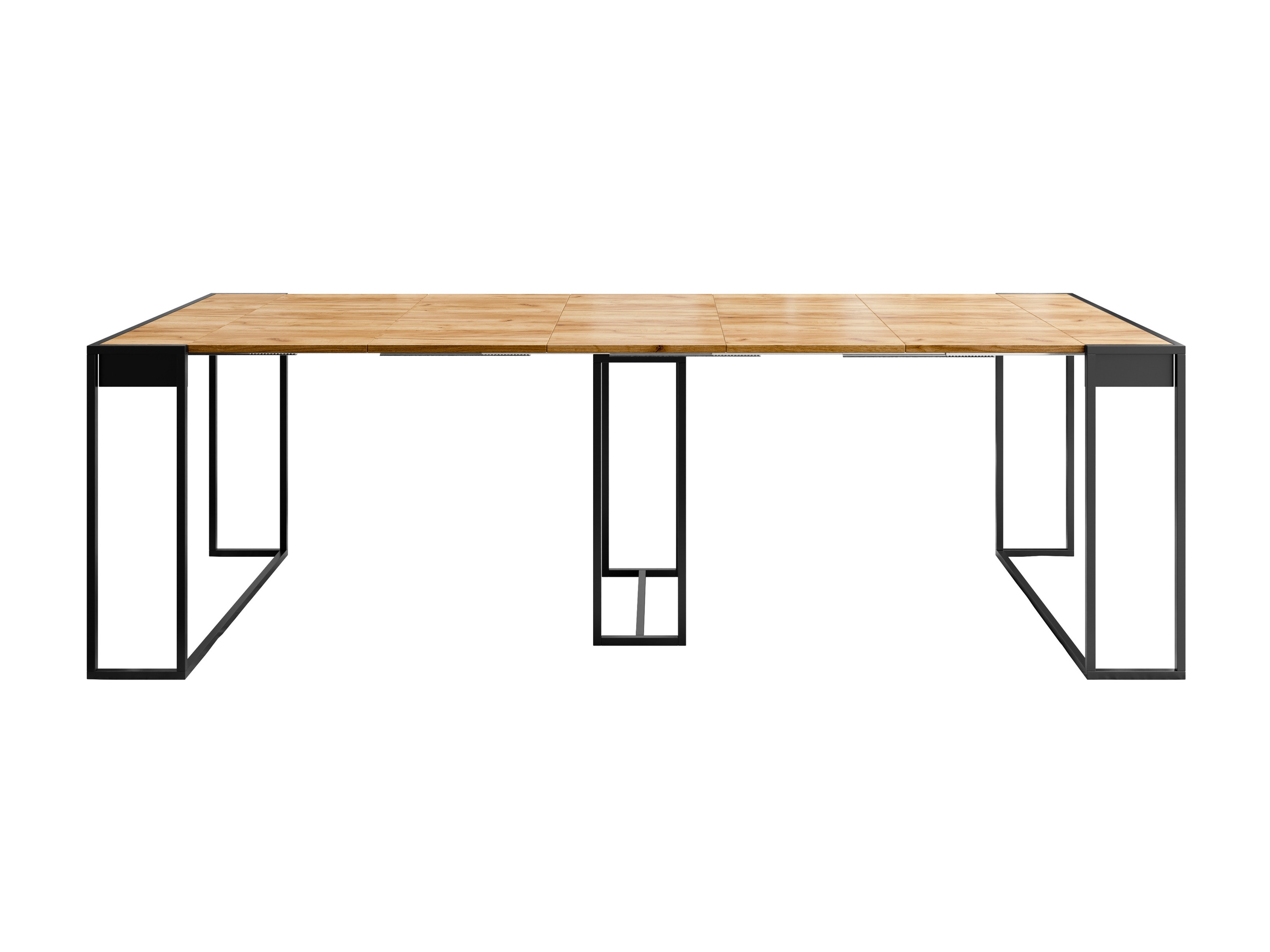 Zložljiva miza Oswego 180 (Črna + Craft hrast)