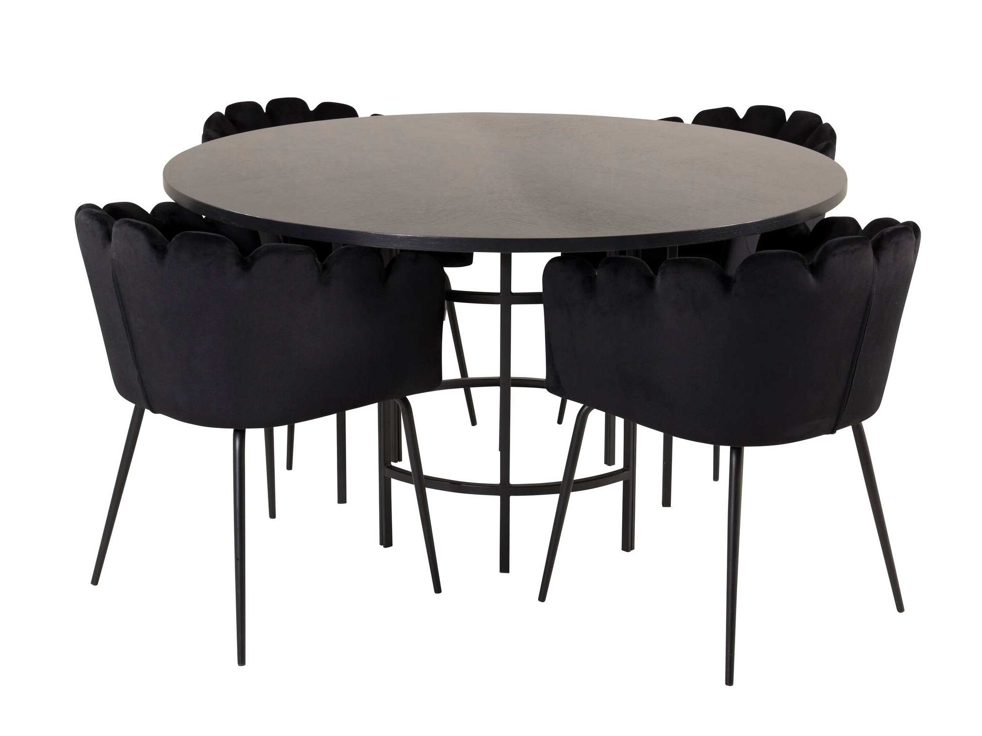 Jedilniški komplet Dallas 313 (Črna)