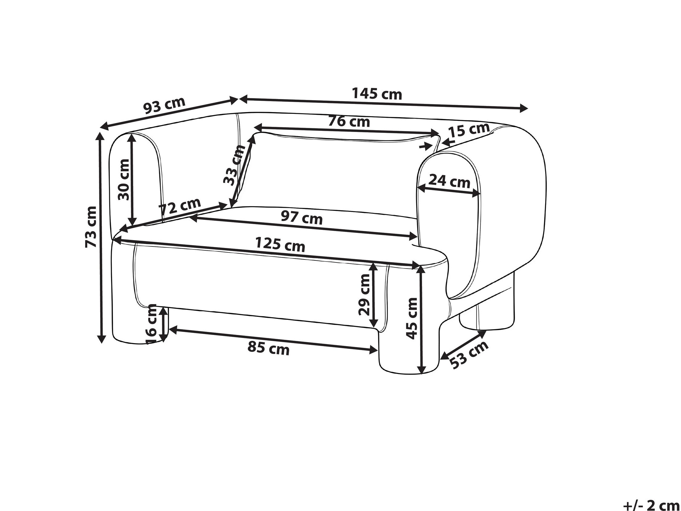 Kavč Cavsali 100 (Rjava)
