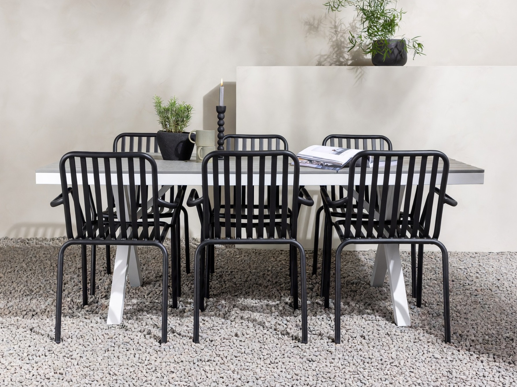 Komplet mize in stolov Dallas 5235