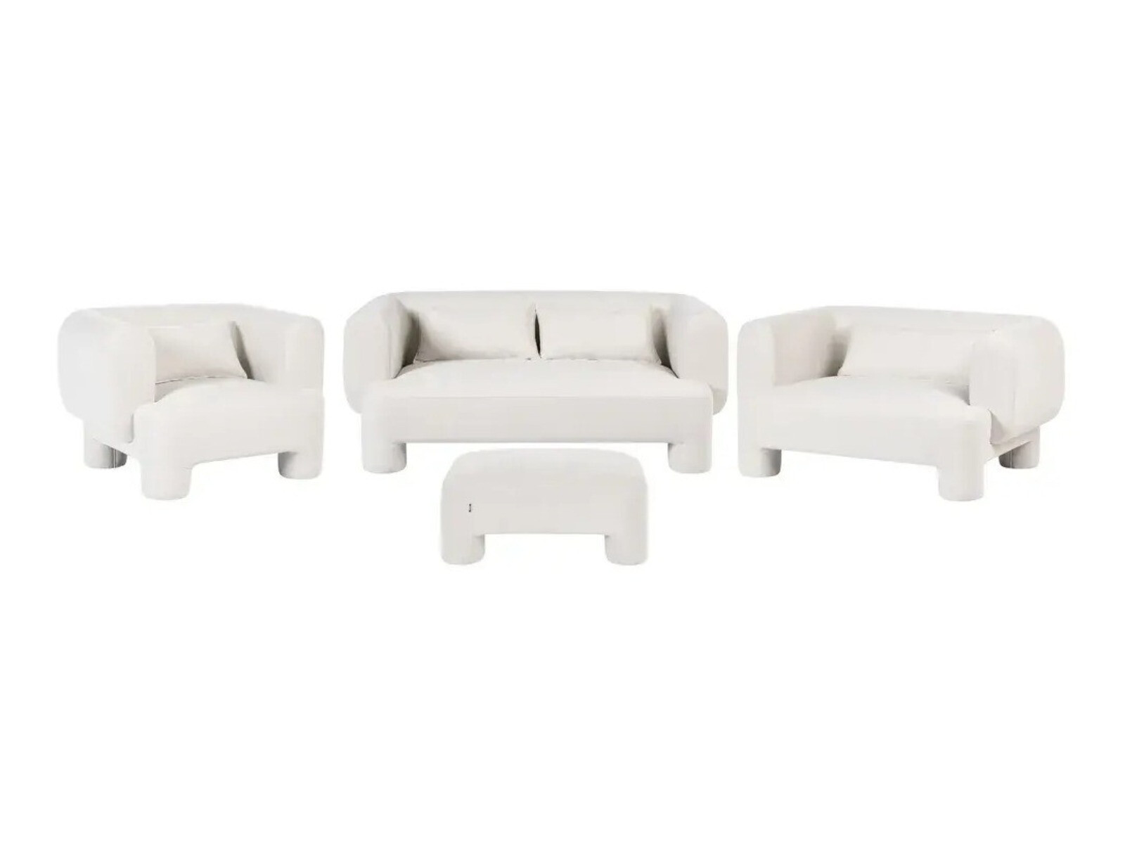 Komplet oblazinjenega pohištva Cavsali 105 (Bela)