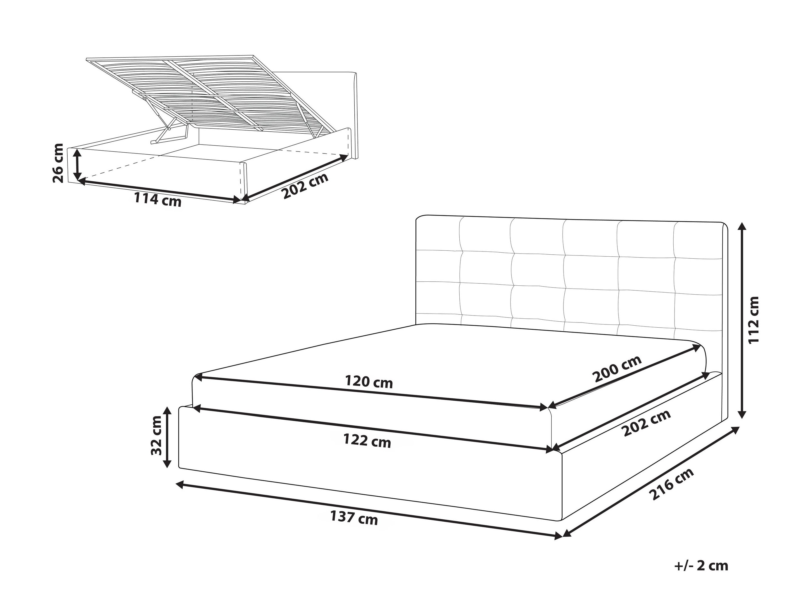 Postelja Berwyn 3312 (Bež)