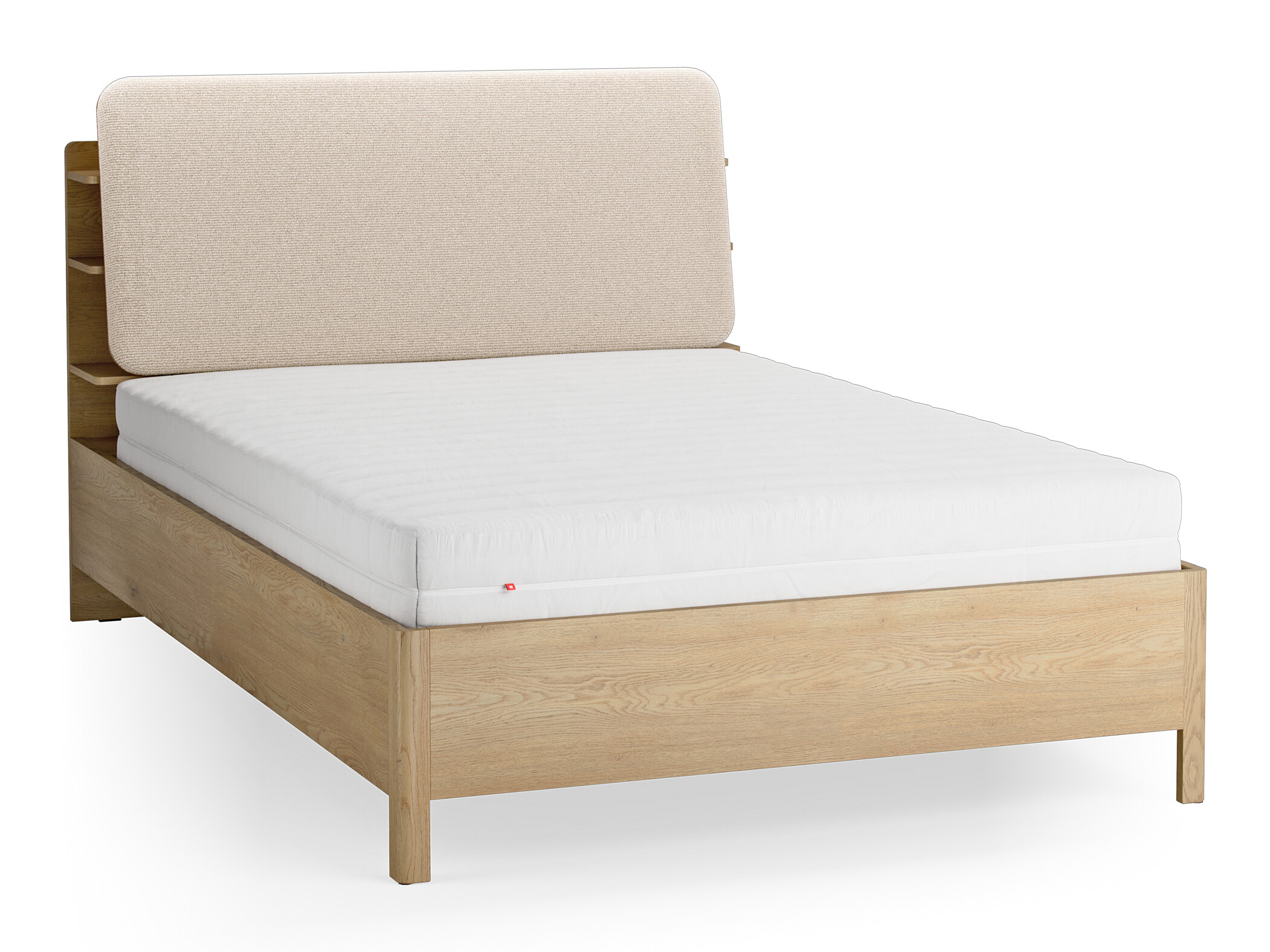 Postelja Ruvcamu 108 (Hrast + Ecru bela)