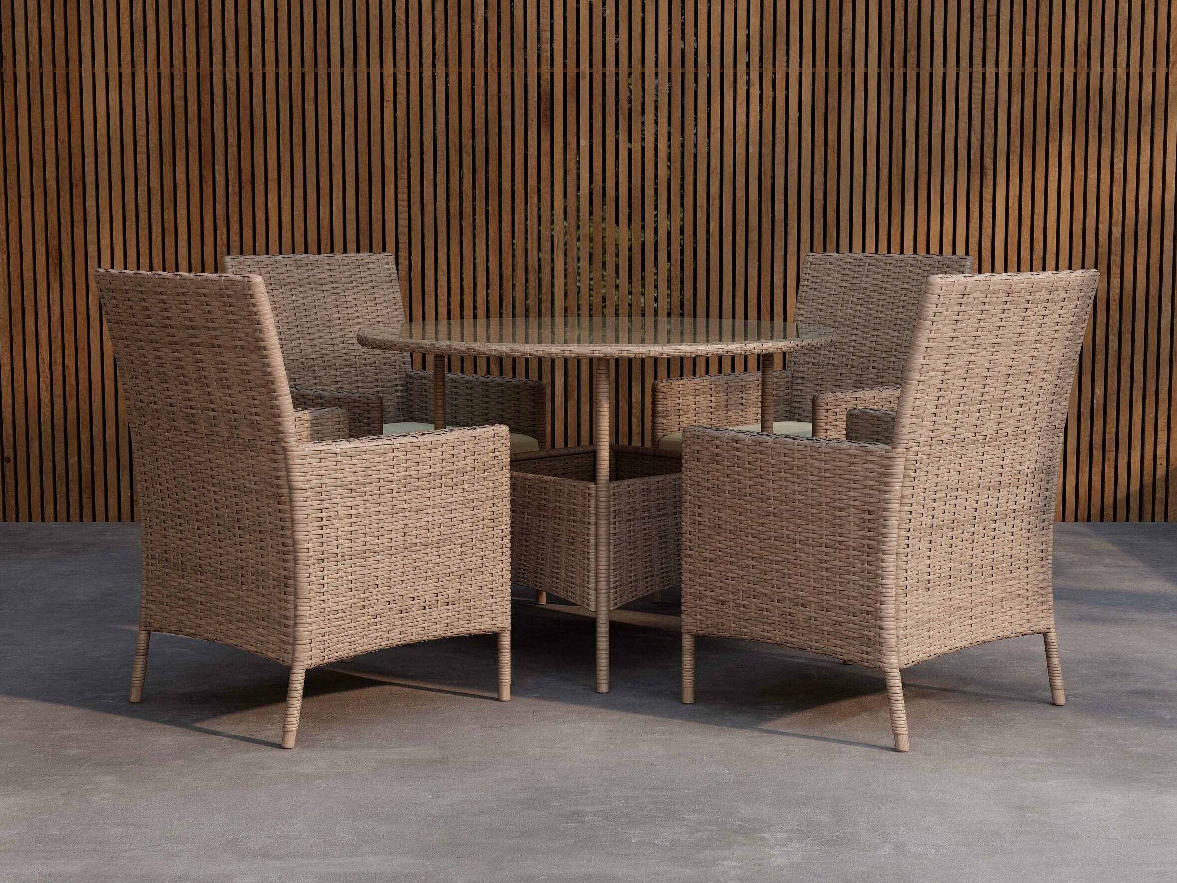 Komplet mize in stolov Dallas 5242