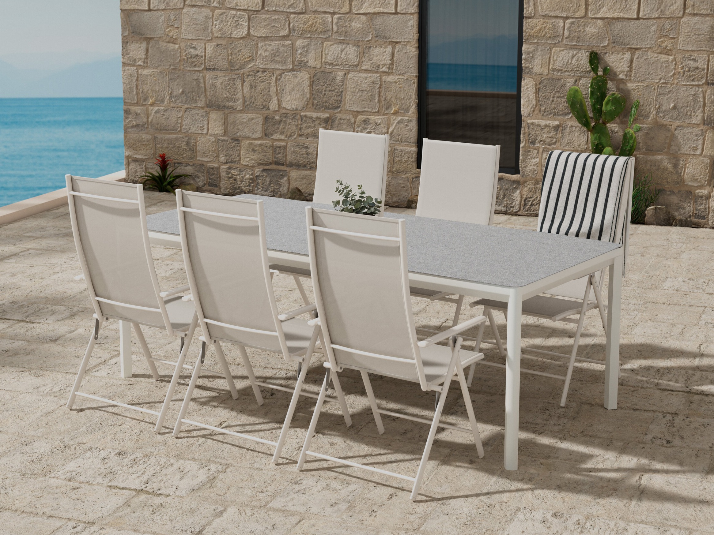 Komplet mize in stolov Dallas 5245