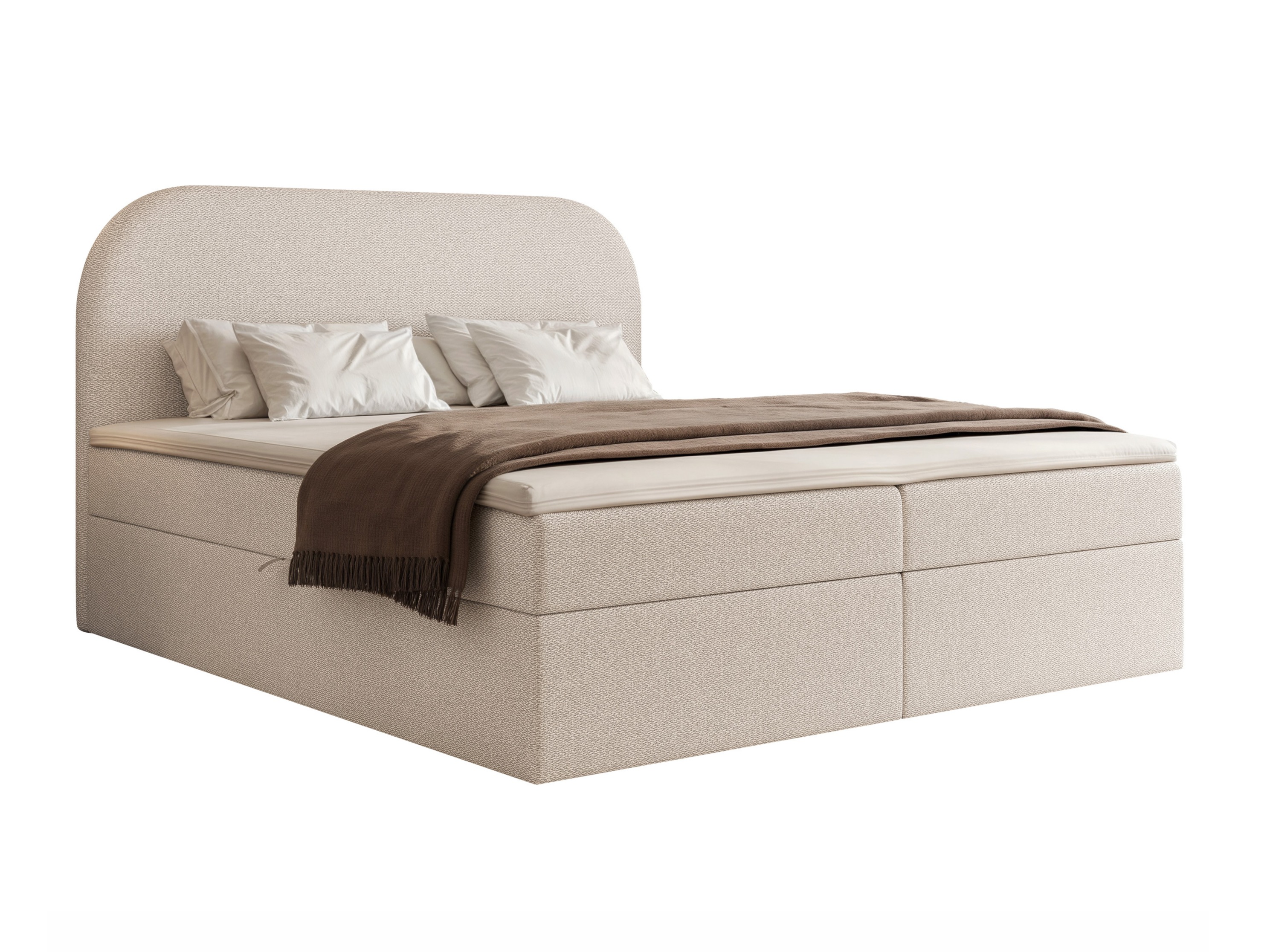 Boxspring postelja Martinez 131 (Lumi 04)