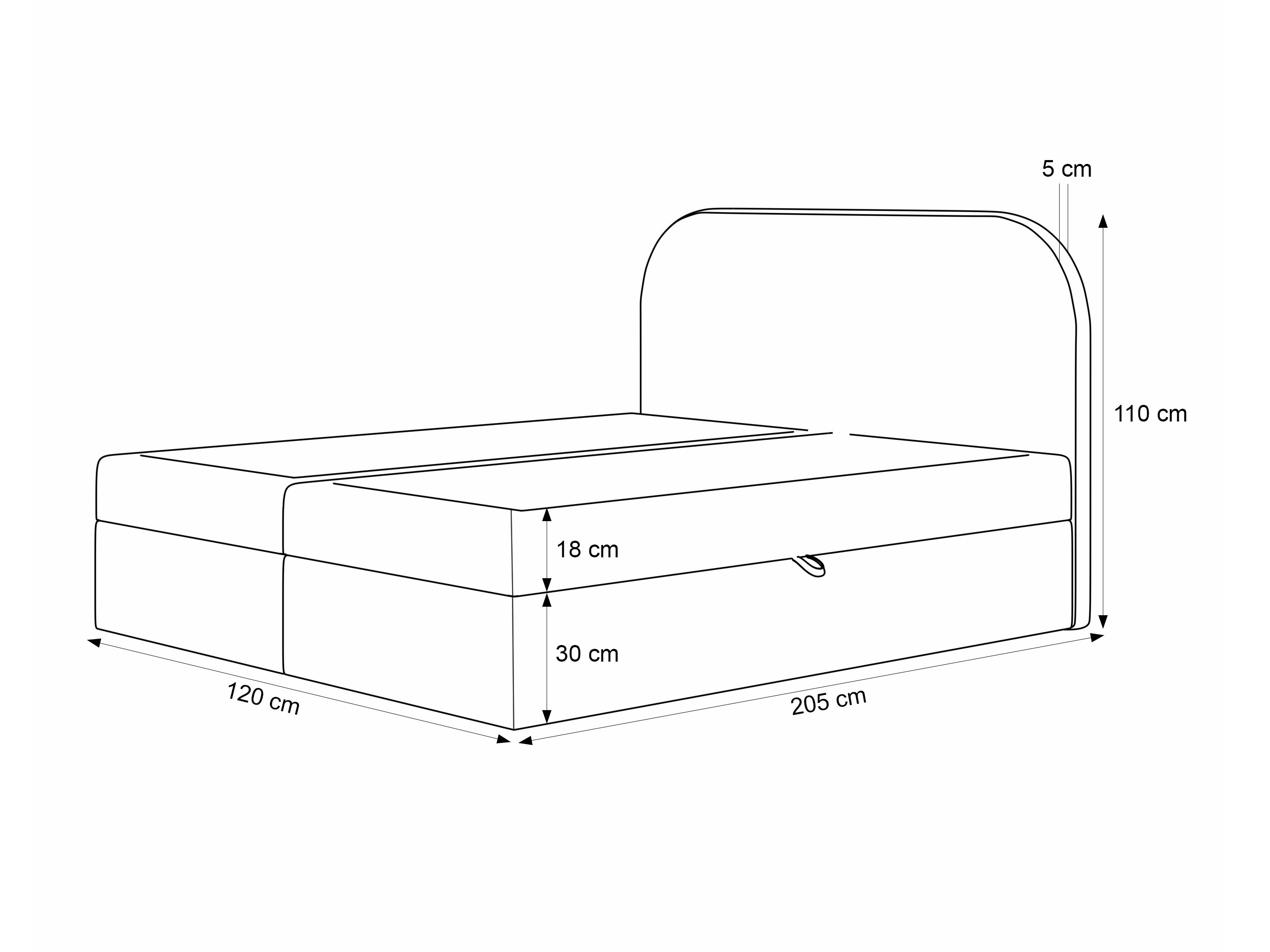 Boxspring postelja Martinez 131 (Lumi 04)