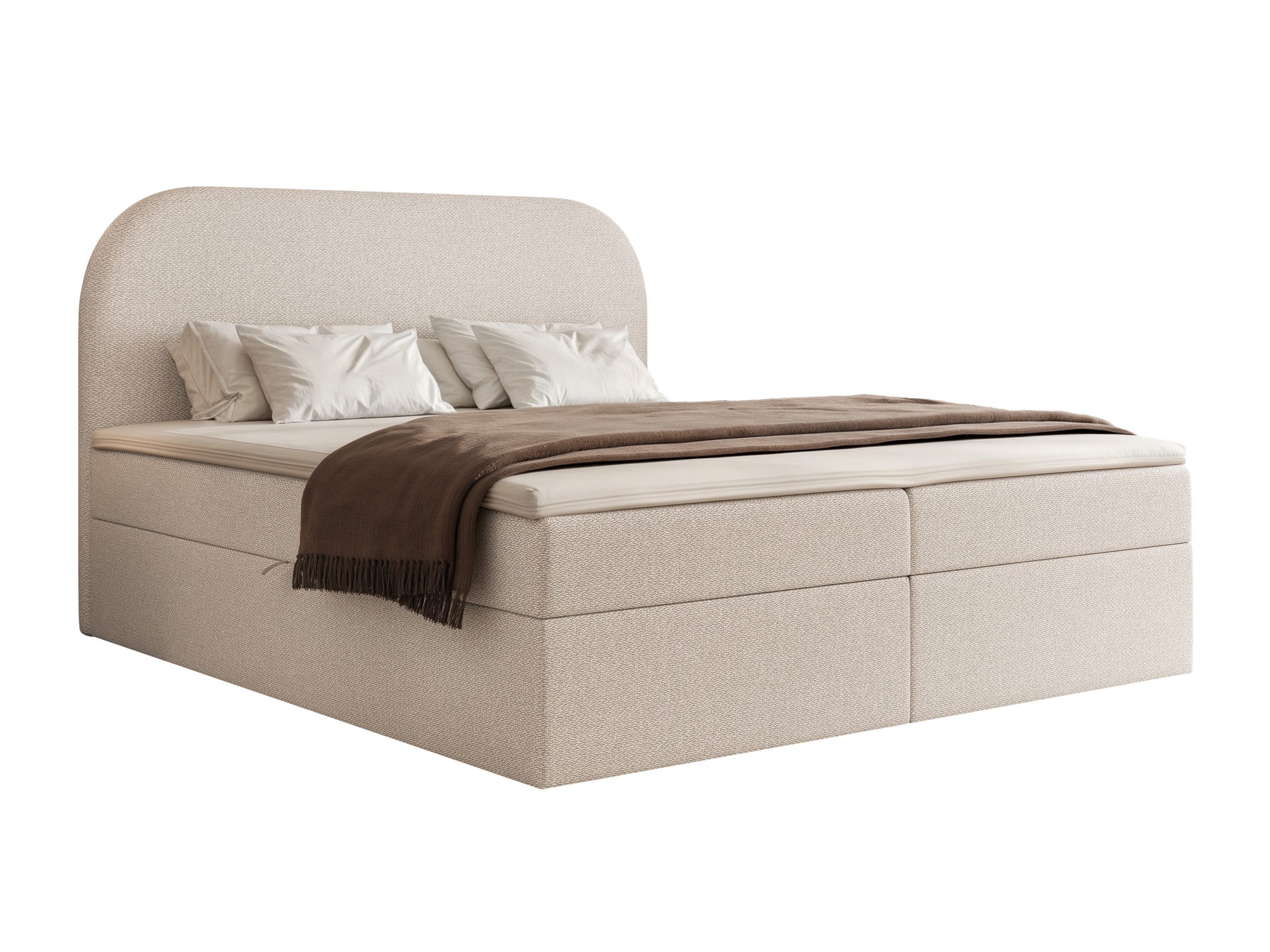 Boxspring postelja Martinez 131 (Lumi 04)