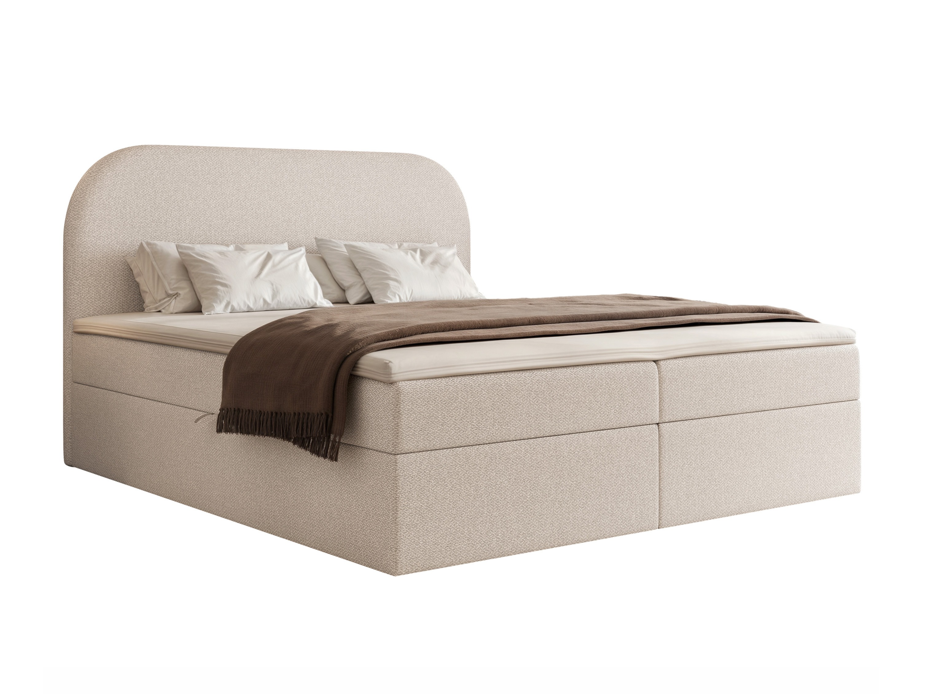 Boxspring postelja Martinez 131 (Lumi 04)