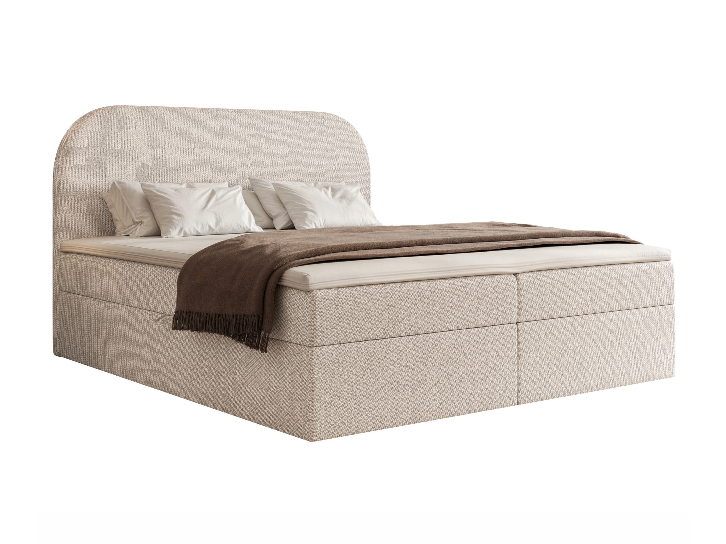 Boxspring postelja Martinez 131 (Lumi 04)