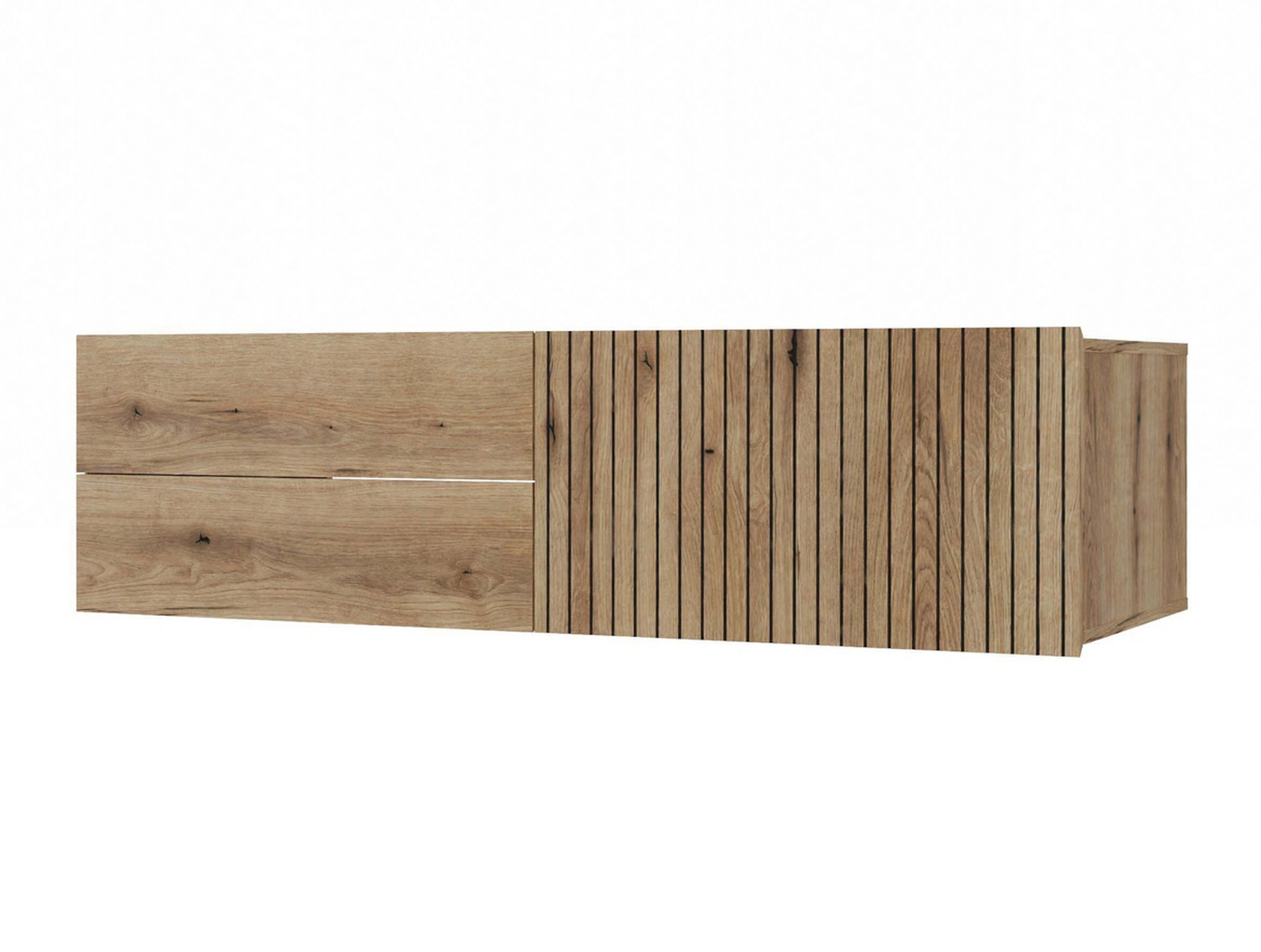 Viseča kopalniška omarica za umivalnik Mandeville 363 (Hrast)