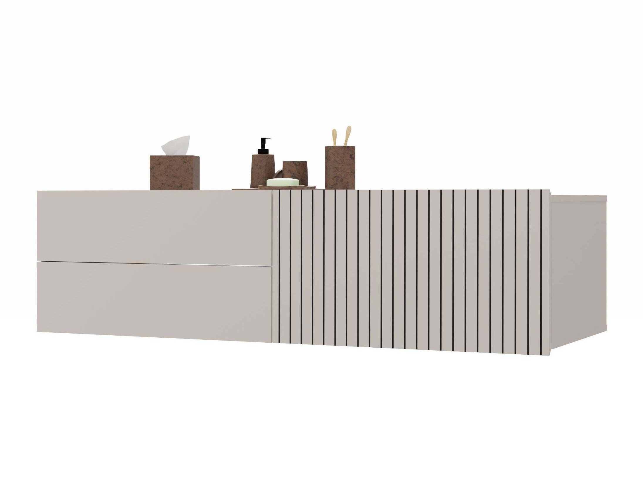 Viseča kopalniška omarica za umivalnik Mandeville 363 (Kašmir)