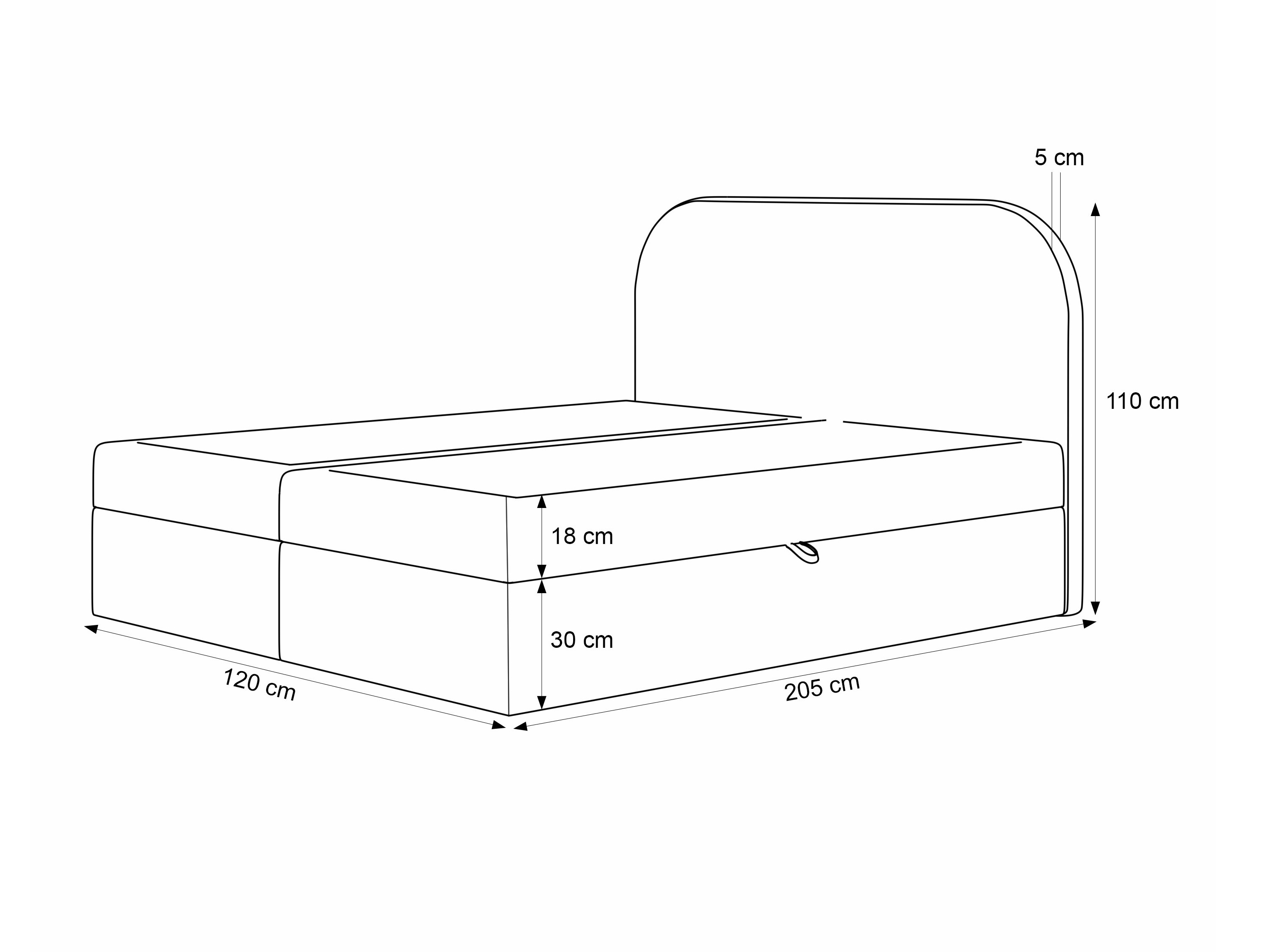 Boxspring postelja Martinez 131 (Lumi 71)